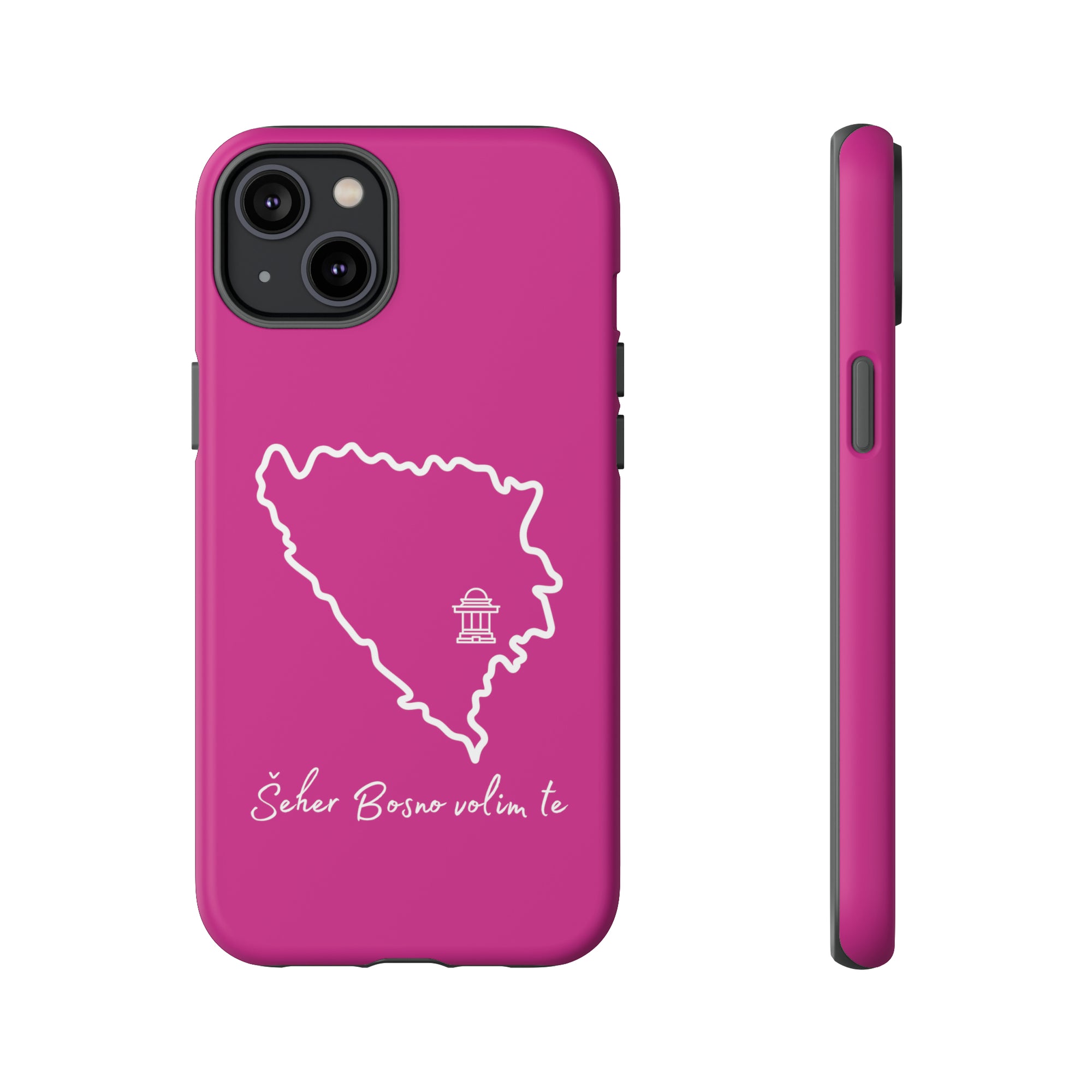 Šeher Bosno Volim Te Phone Case - Pink