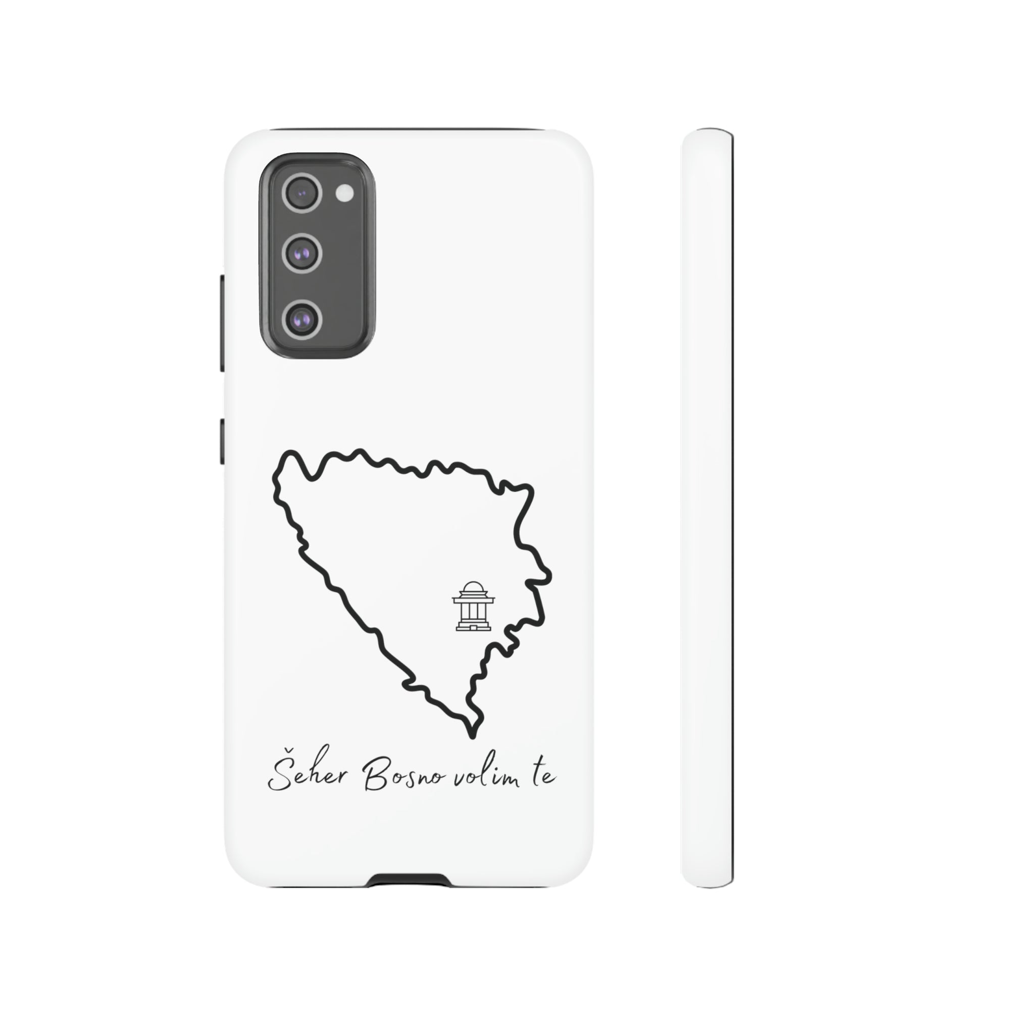 Šeher Bosno Volim Te Phone Case - White