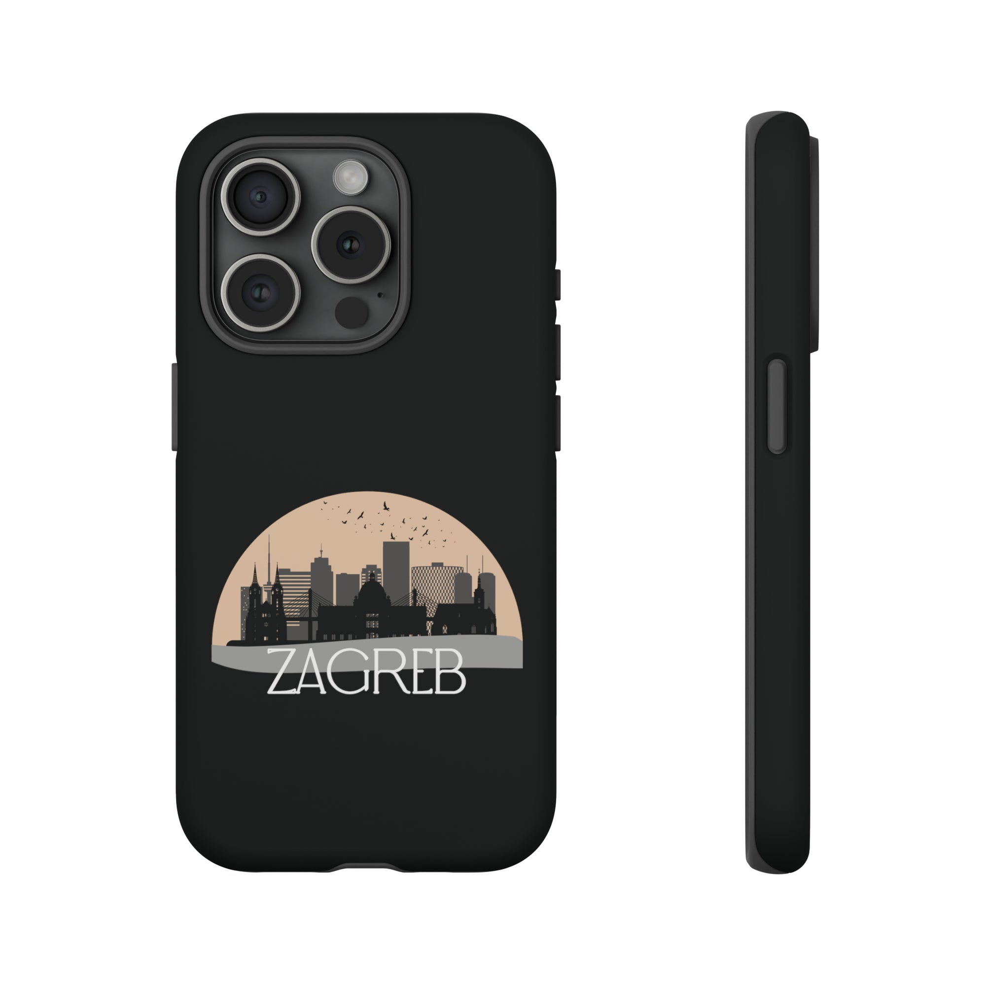 ZAGREB Phone Case - Black