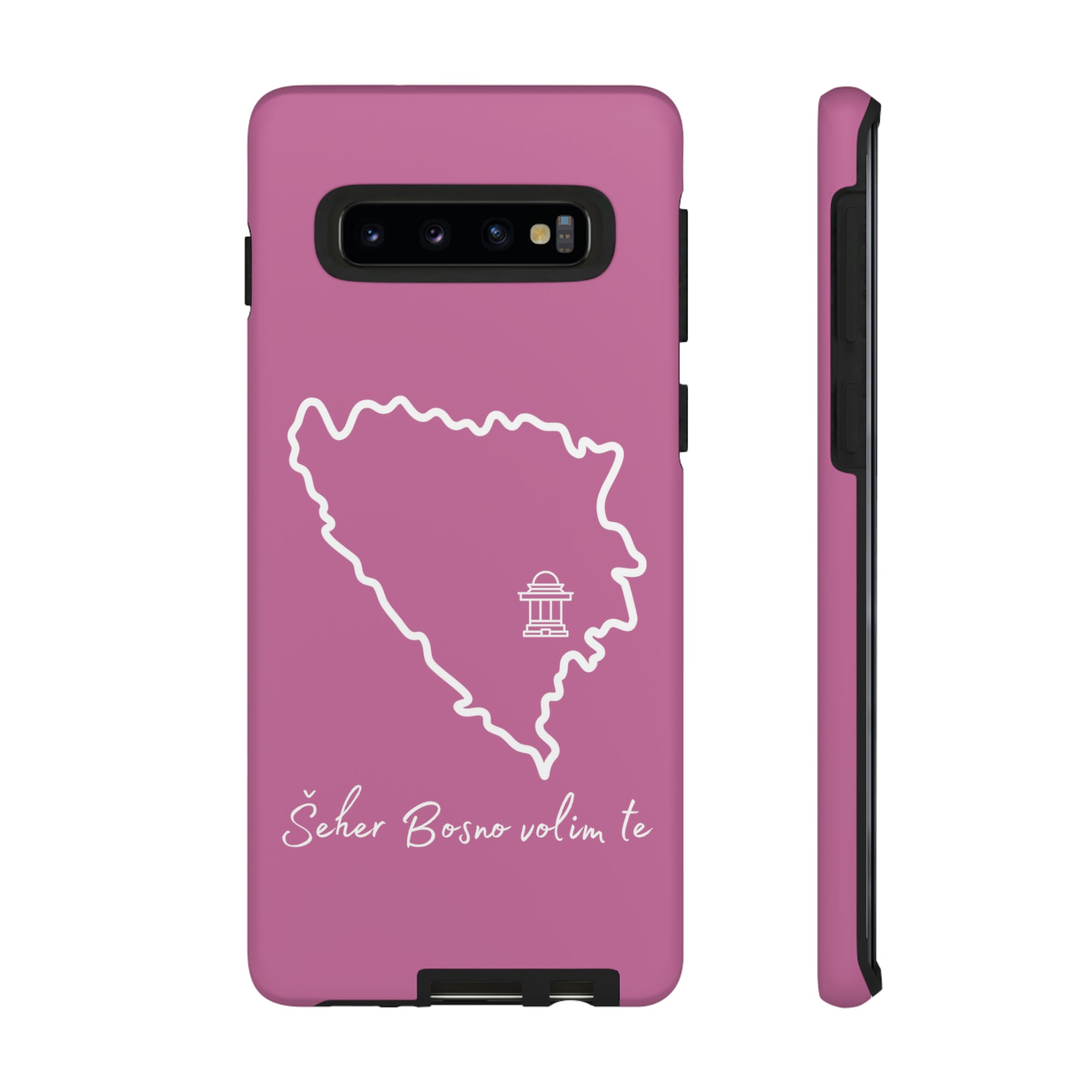 Šeher Bosno Volim Te Phone Case - Light Pink