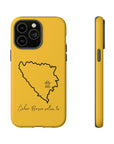 Šeher Bosno Volim Te Phone Case - Yellow