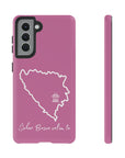 Šeher Bosno Volim Te Phone Case - Light Pink