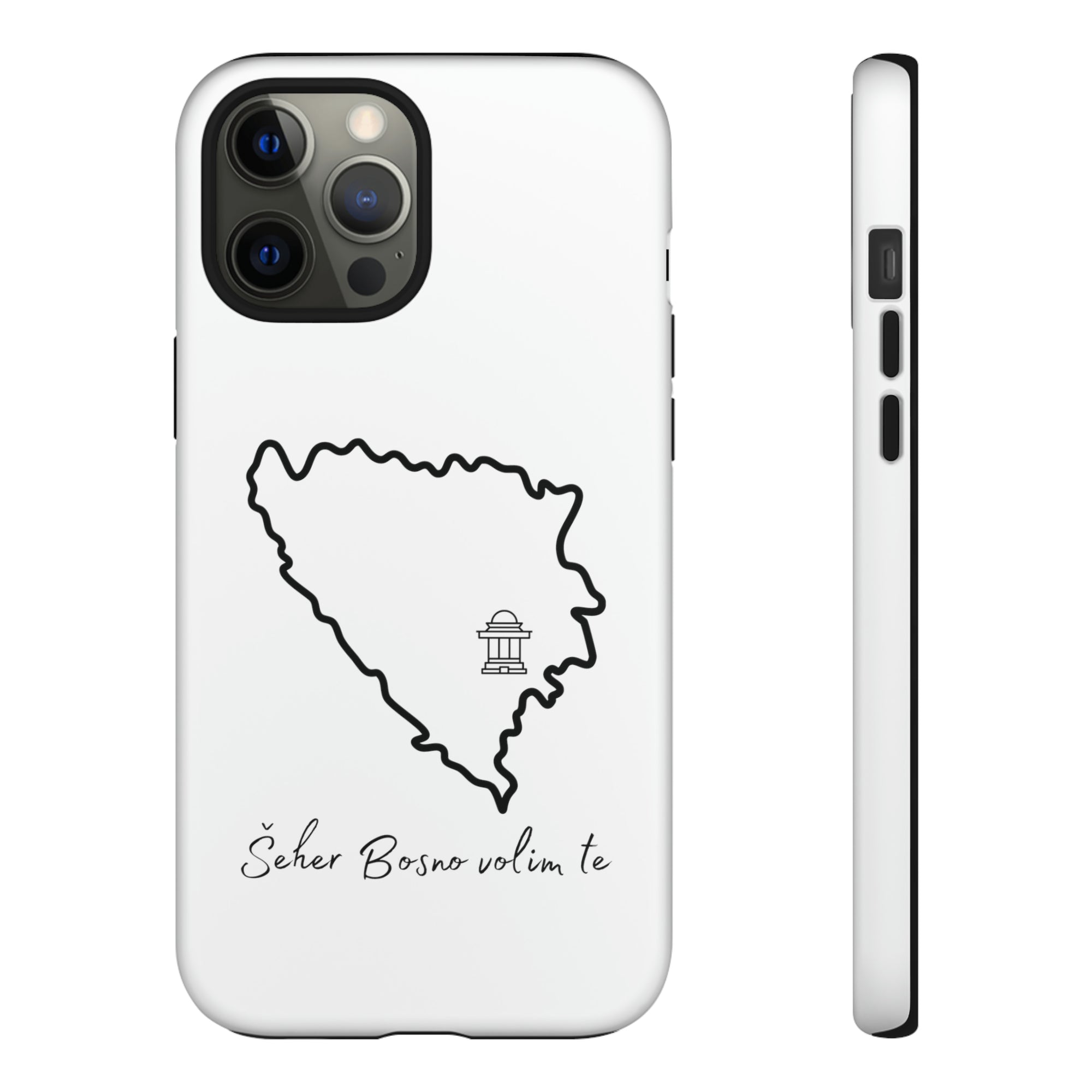 Šeher Bosno Volim Te Phone Case - White