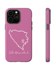 Šeher Bosno Volim Te Phone Case - Light Pink