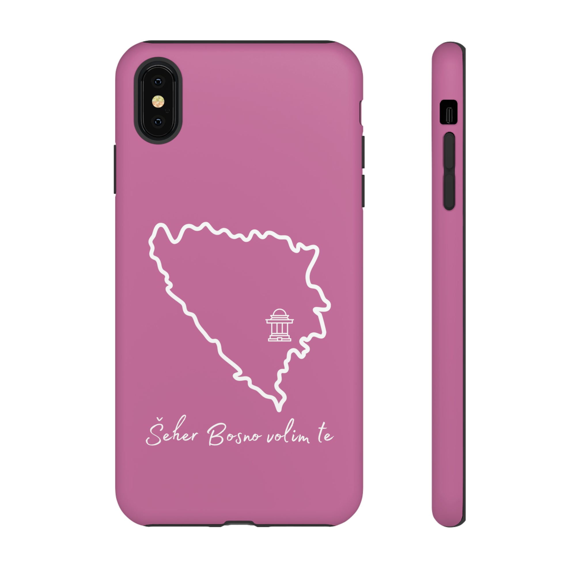 Šeher Bosno Volim Te Phone Case - Light Pink