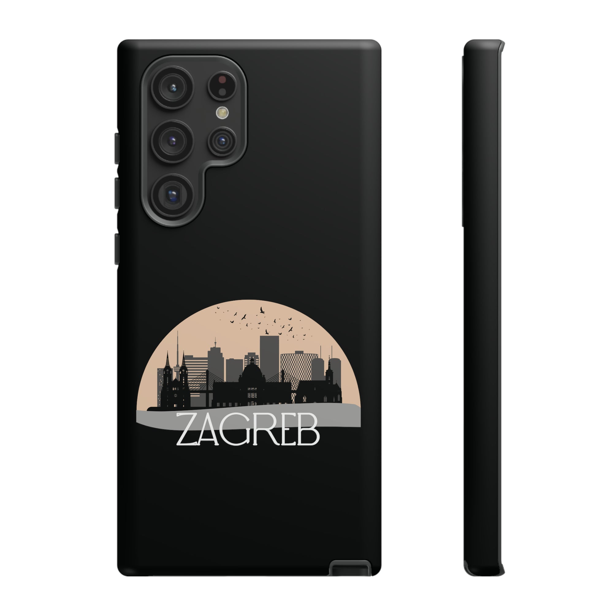 ZAGREB Phone Case - Black