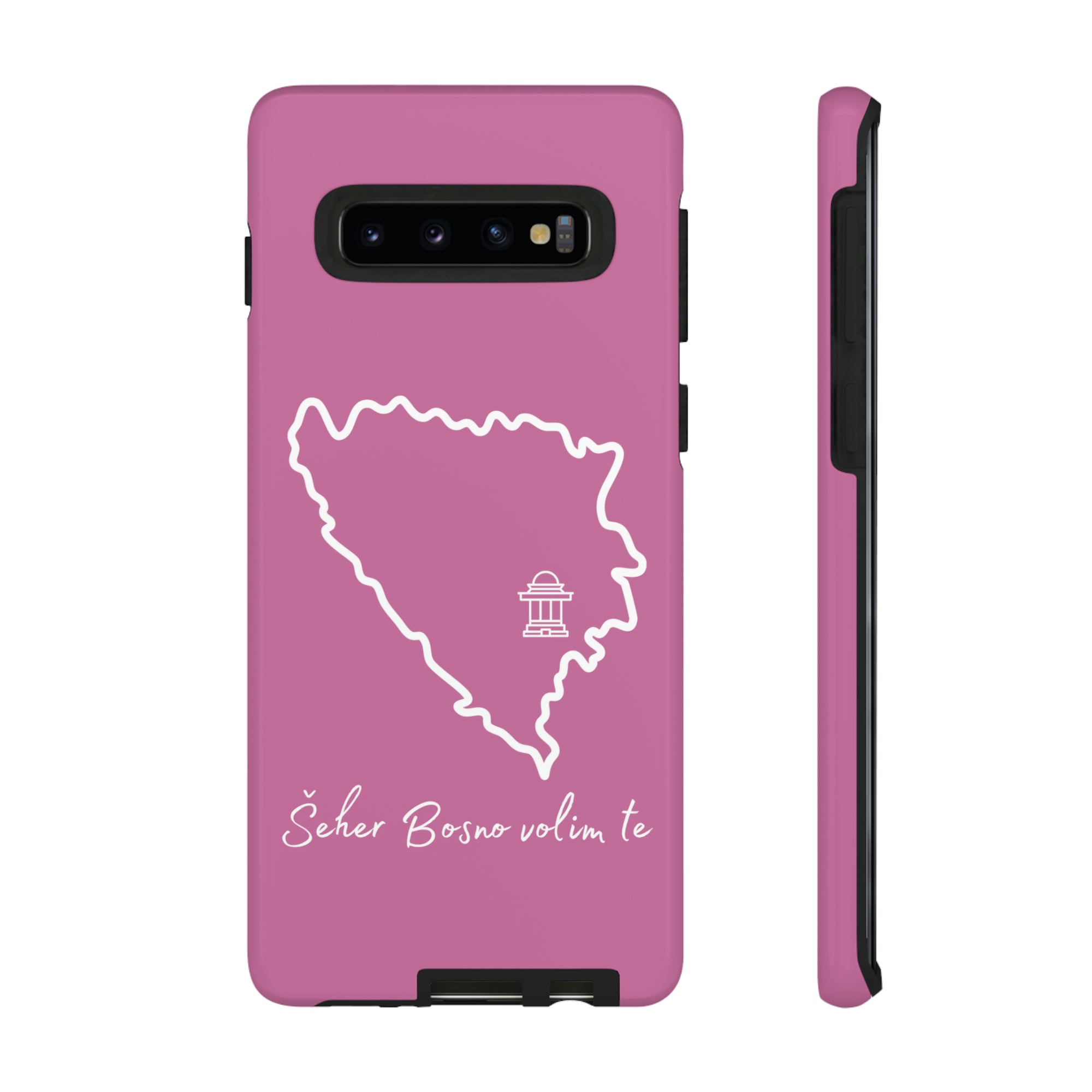 Šeher Bosno Volim Te Phone Case - Light Pink