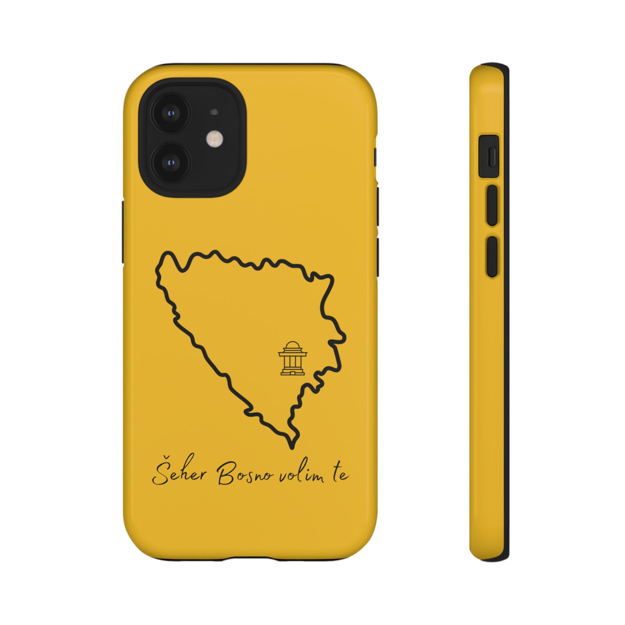 Šeher Bosno Volim Te Phone Case - Yellow