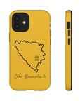 Šeher Bosno Volim Te Phone Case - Yellow