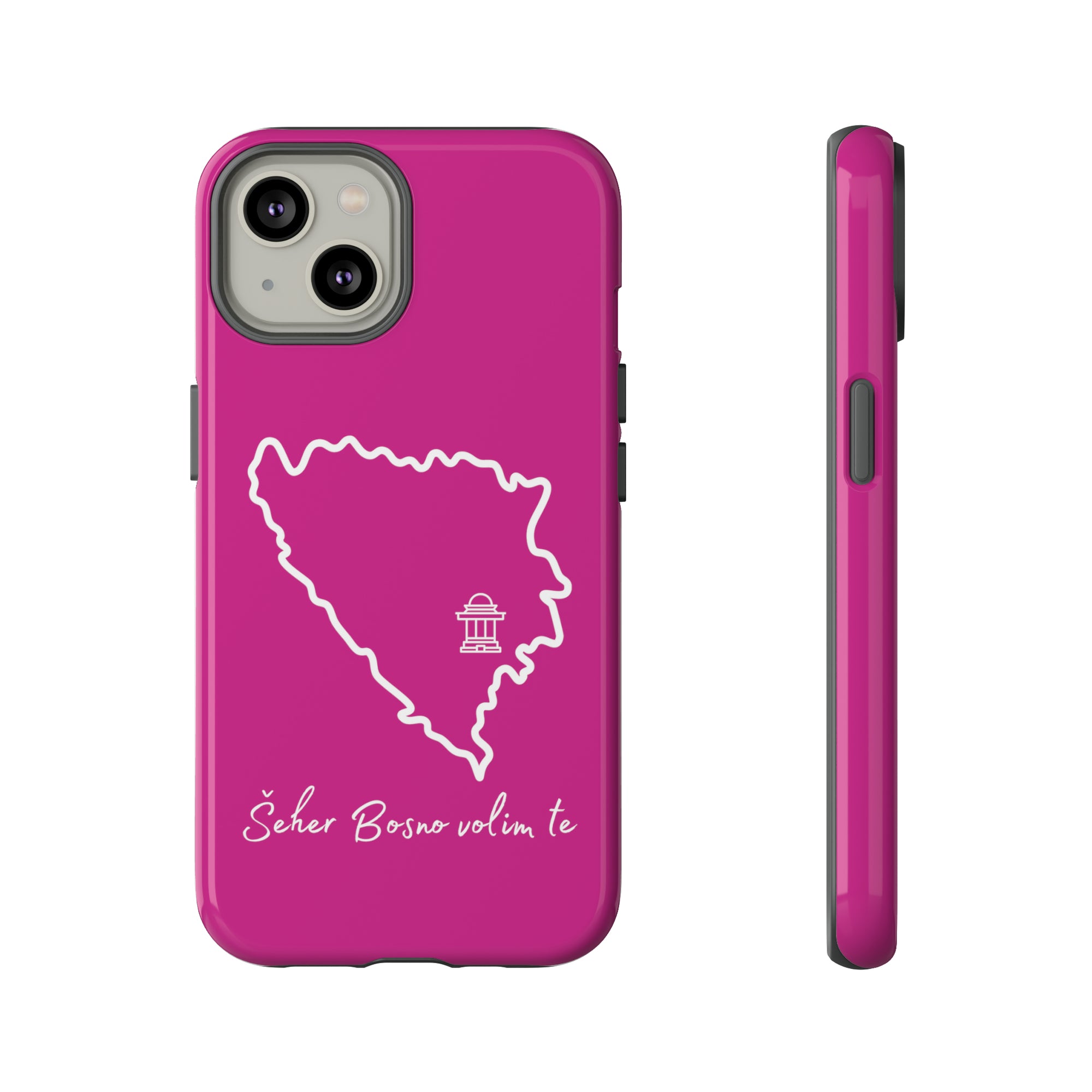 Šeher Bosno Volim Te Phone Case - Pink