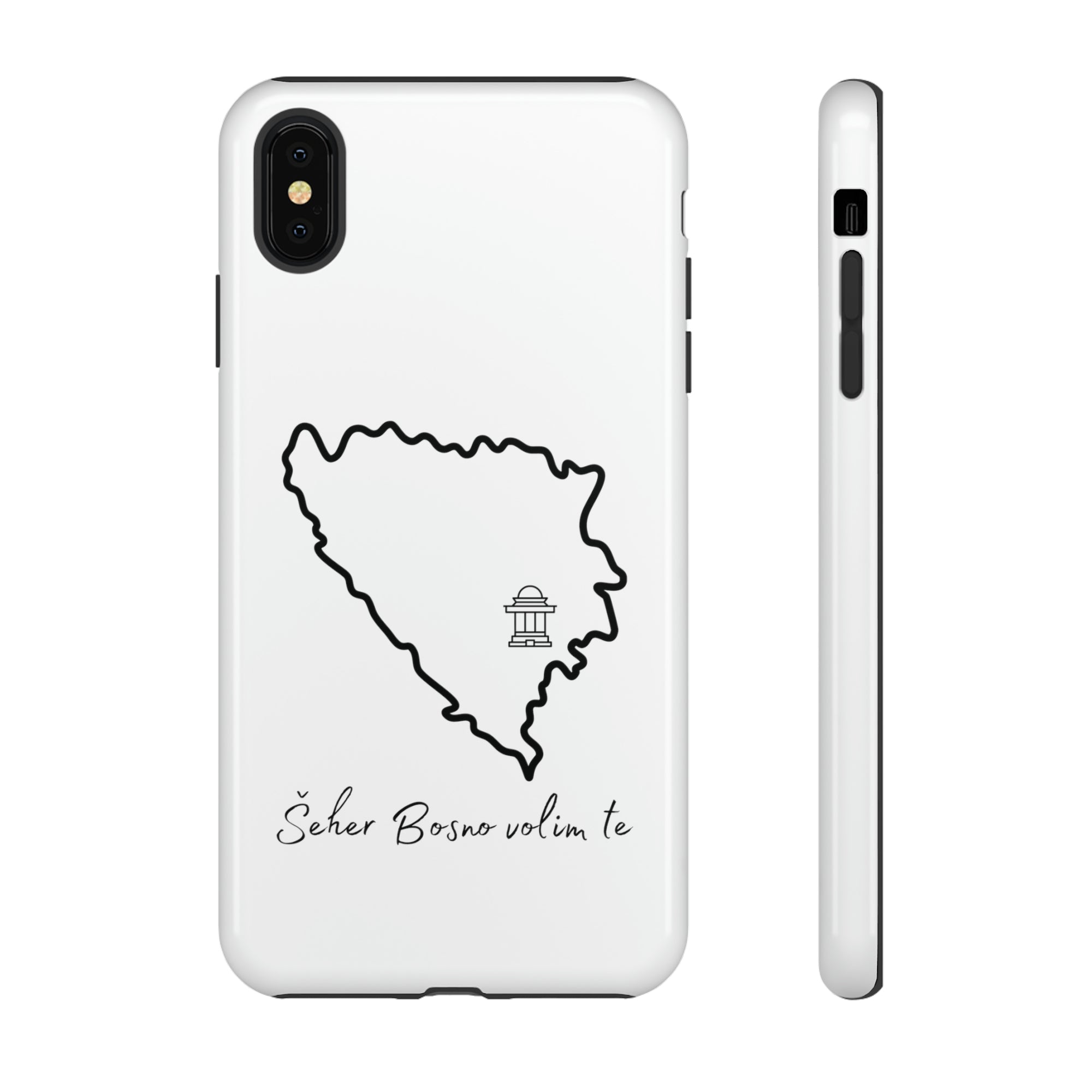 Šeher Bosno Volim Te Phone Case - White