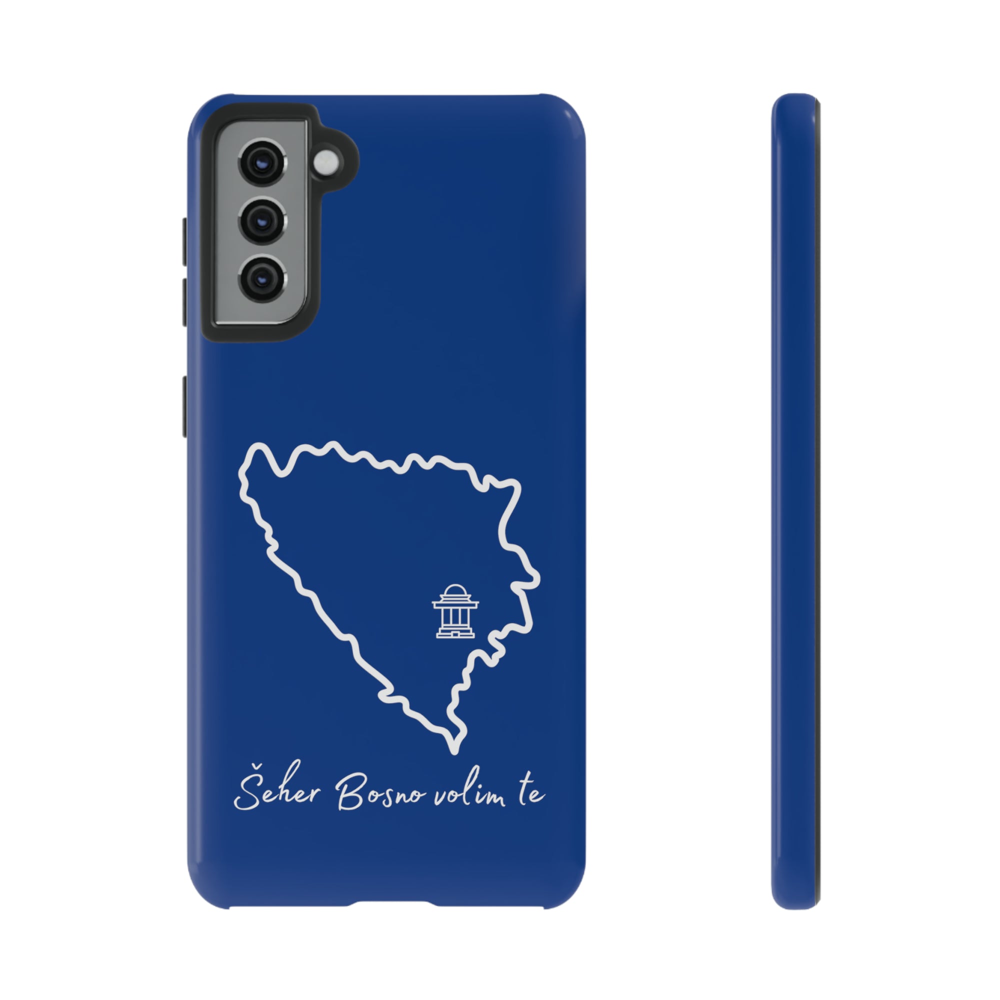 Šeher Bosno Volim Te Phone Case - Blue