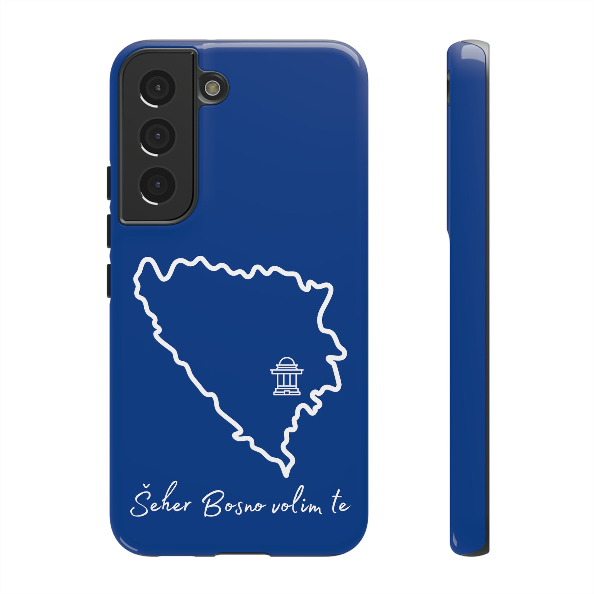 Šeher Bosno Volim Te Phone Case - Blue