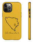 Šeher Bosno Volim Te Phone Case - Yellow