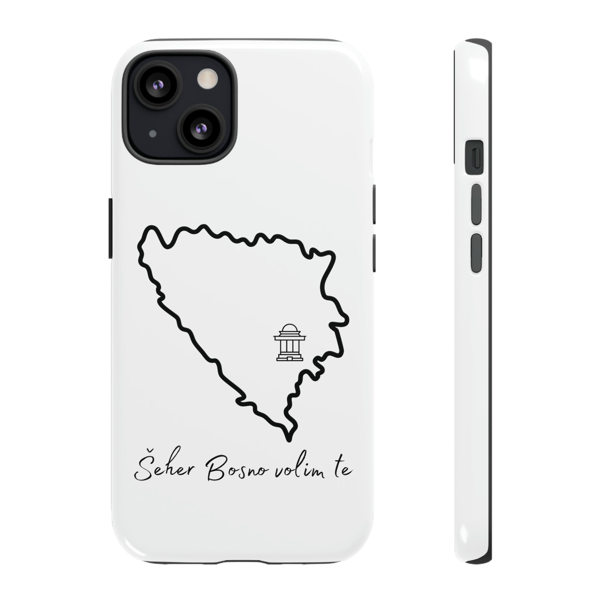 Šeher Bosno Volim Te Phone Case - White