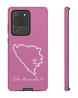 Šeher Bosno Volim Te Phone Case - Light Pink