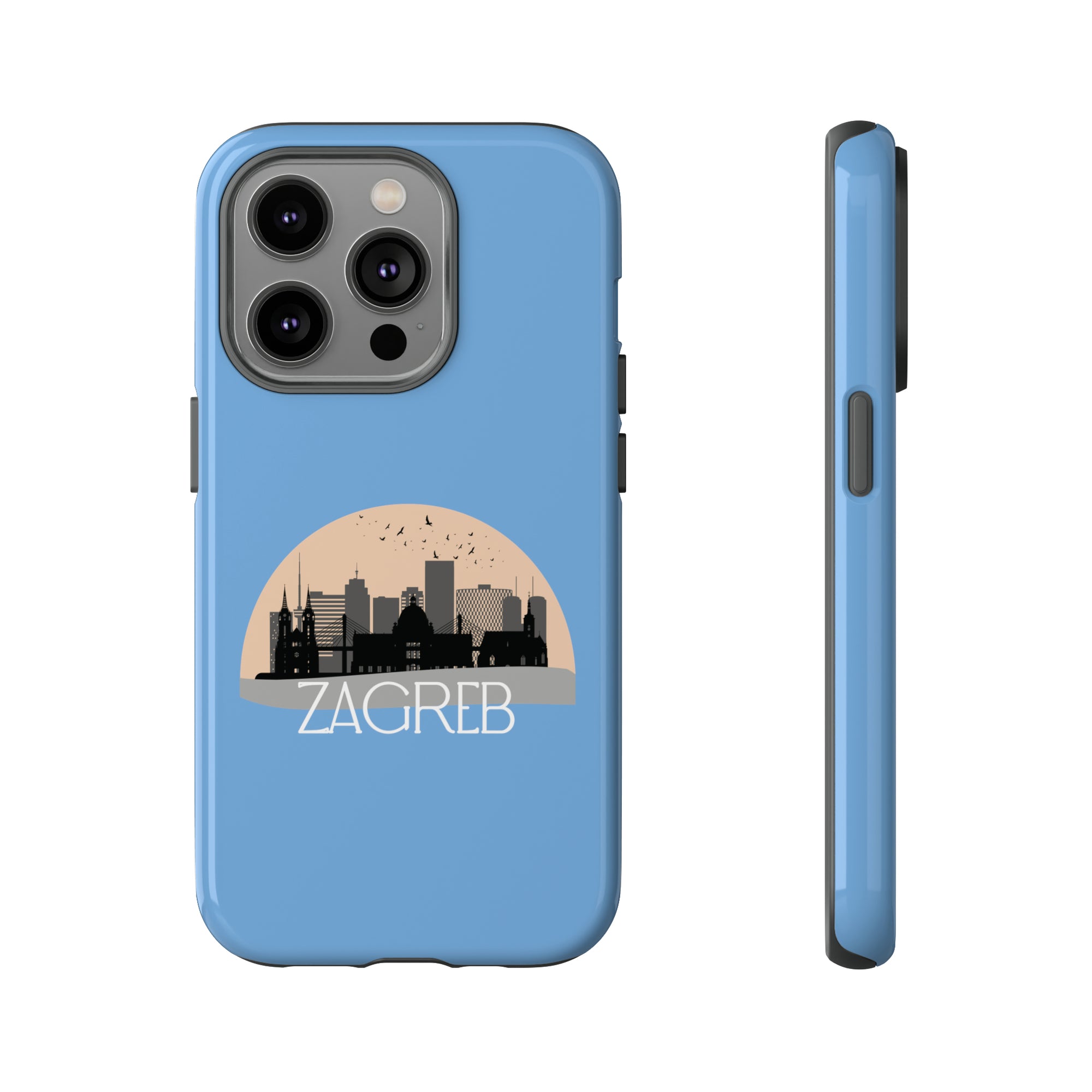 ZAGREB Phone Case - Light Blue