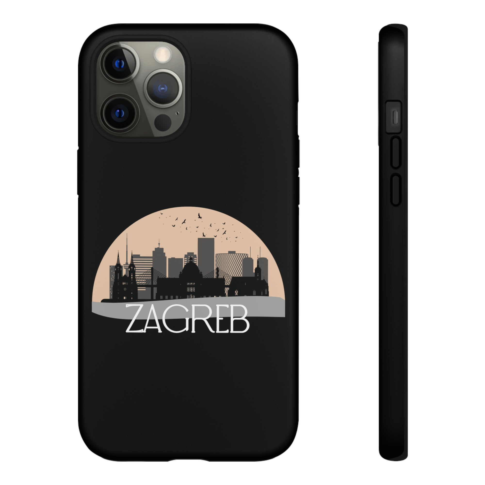 ZAGREB Phone Case - Black