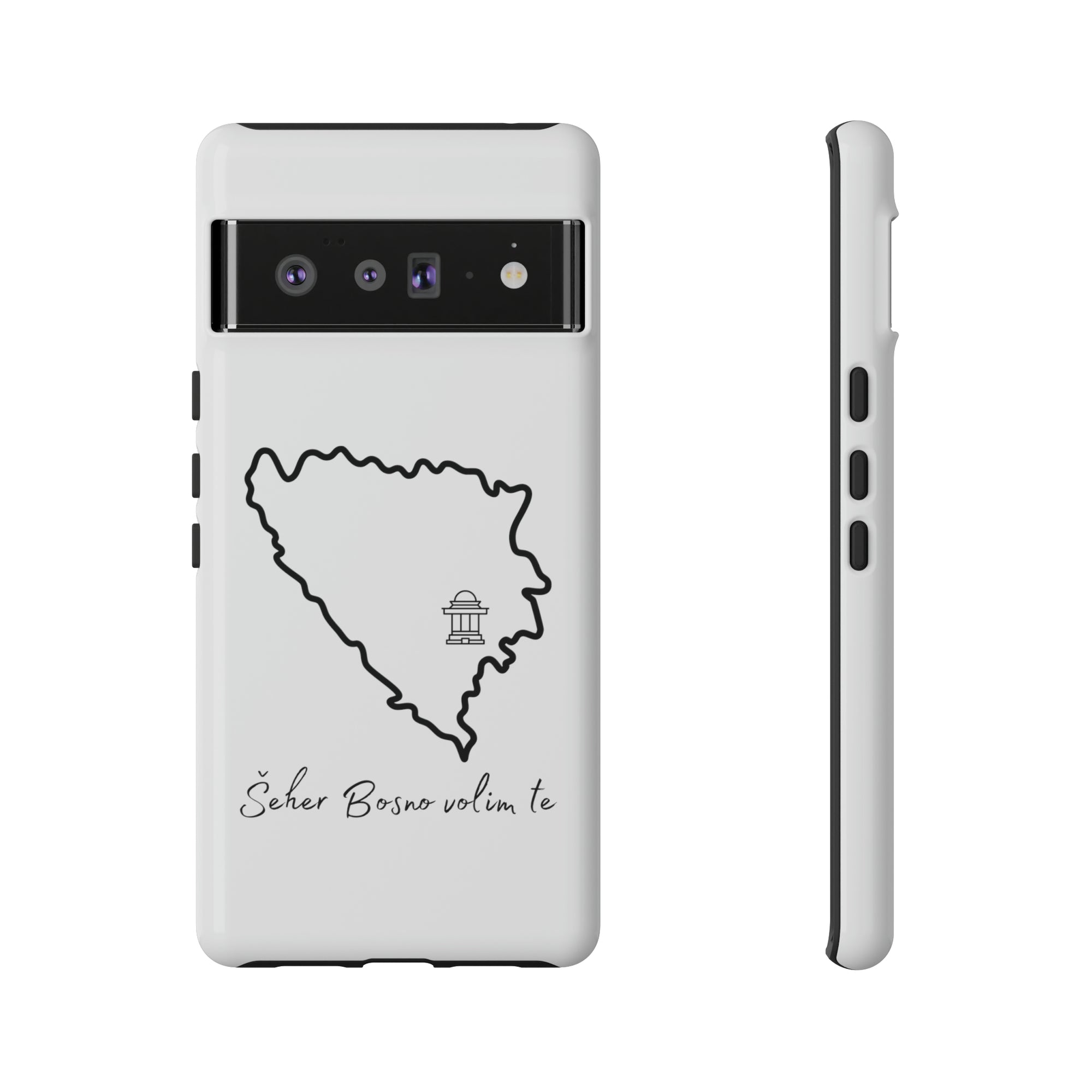 Šeher Bosno Volim Te Phone Case - White