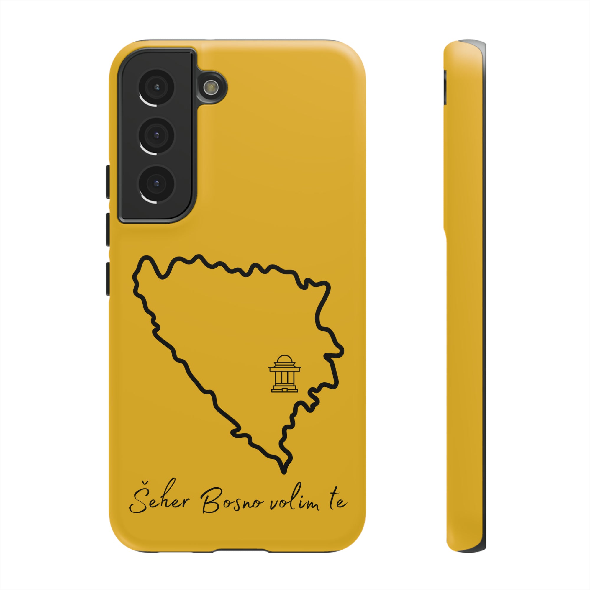 Šeher Bosno Volim Te Phone Case - Yellow