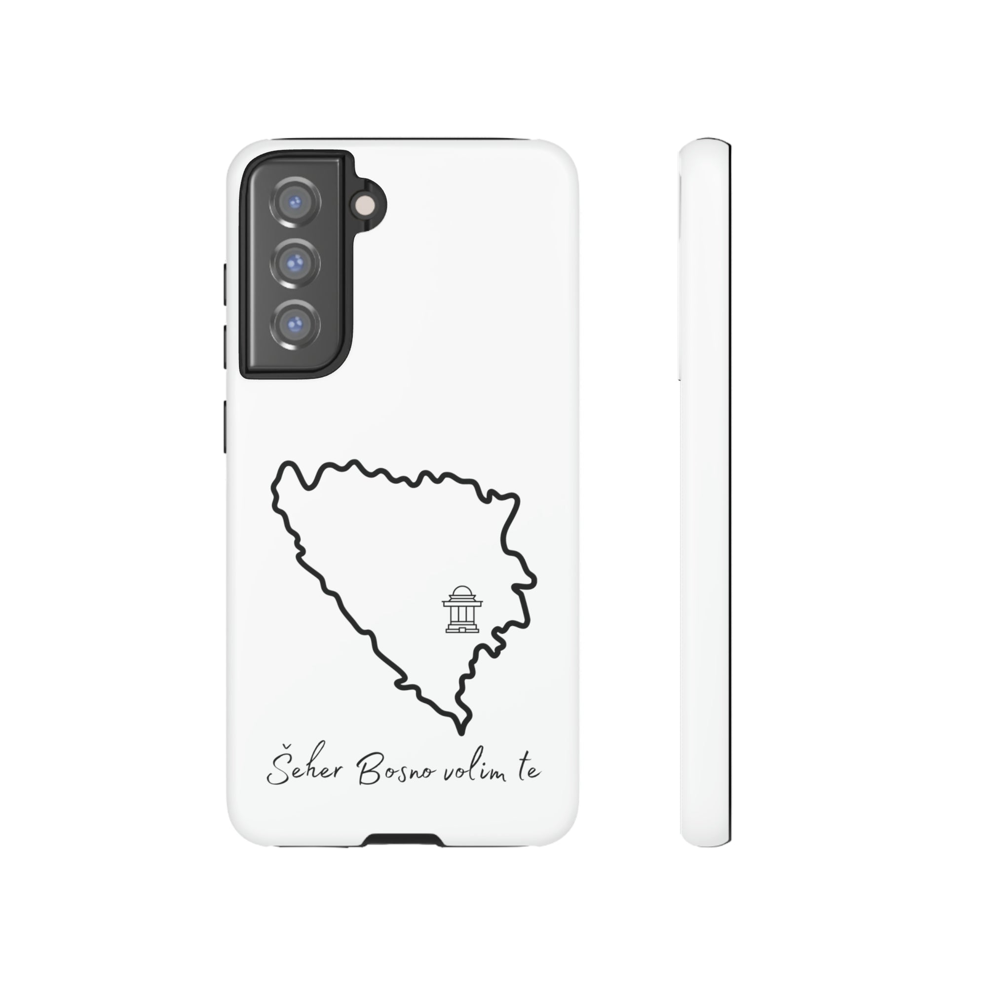 Šeher Bosno Volim Te Phone Case - White