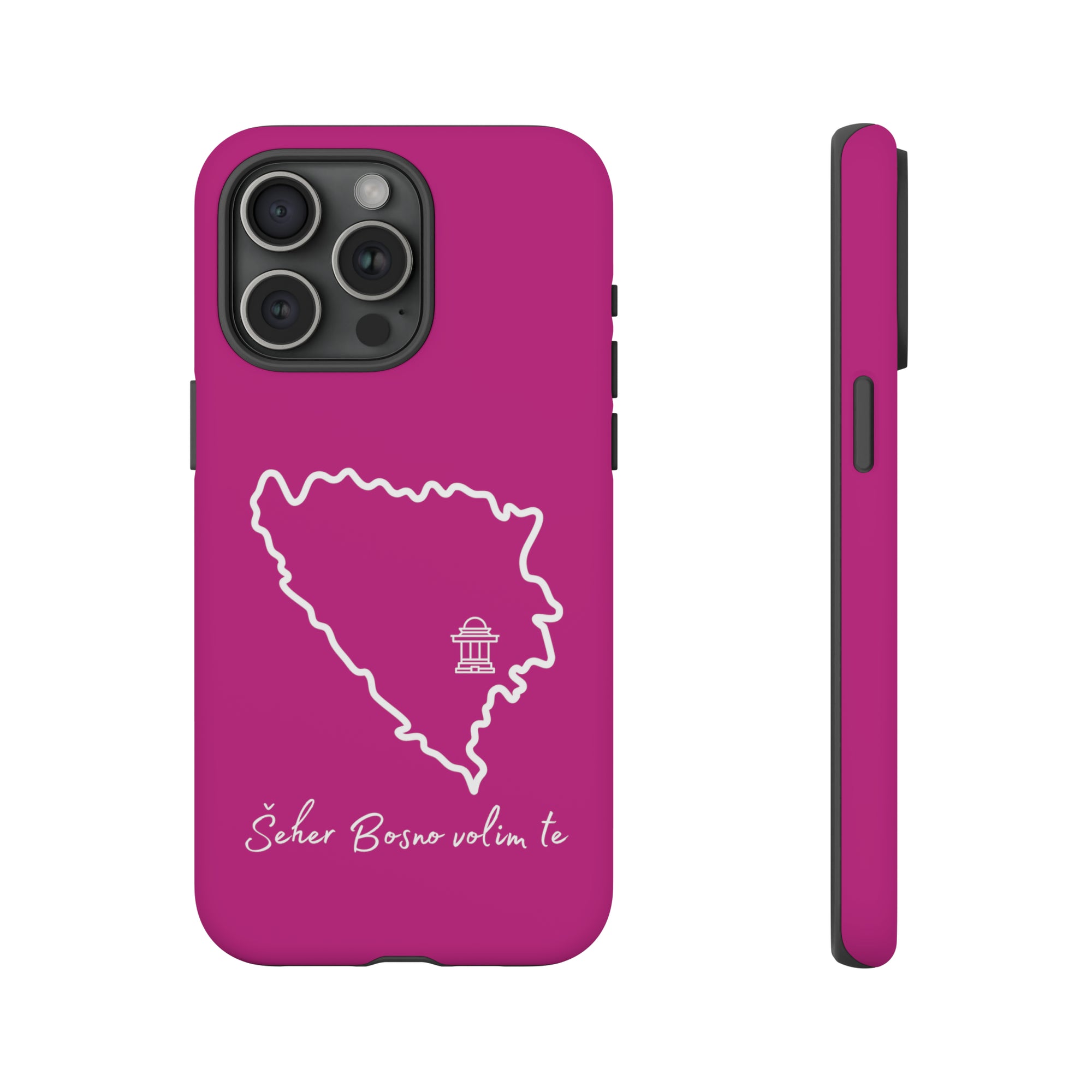 Šeher Bosno Volim Te Phone Case - Pink