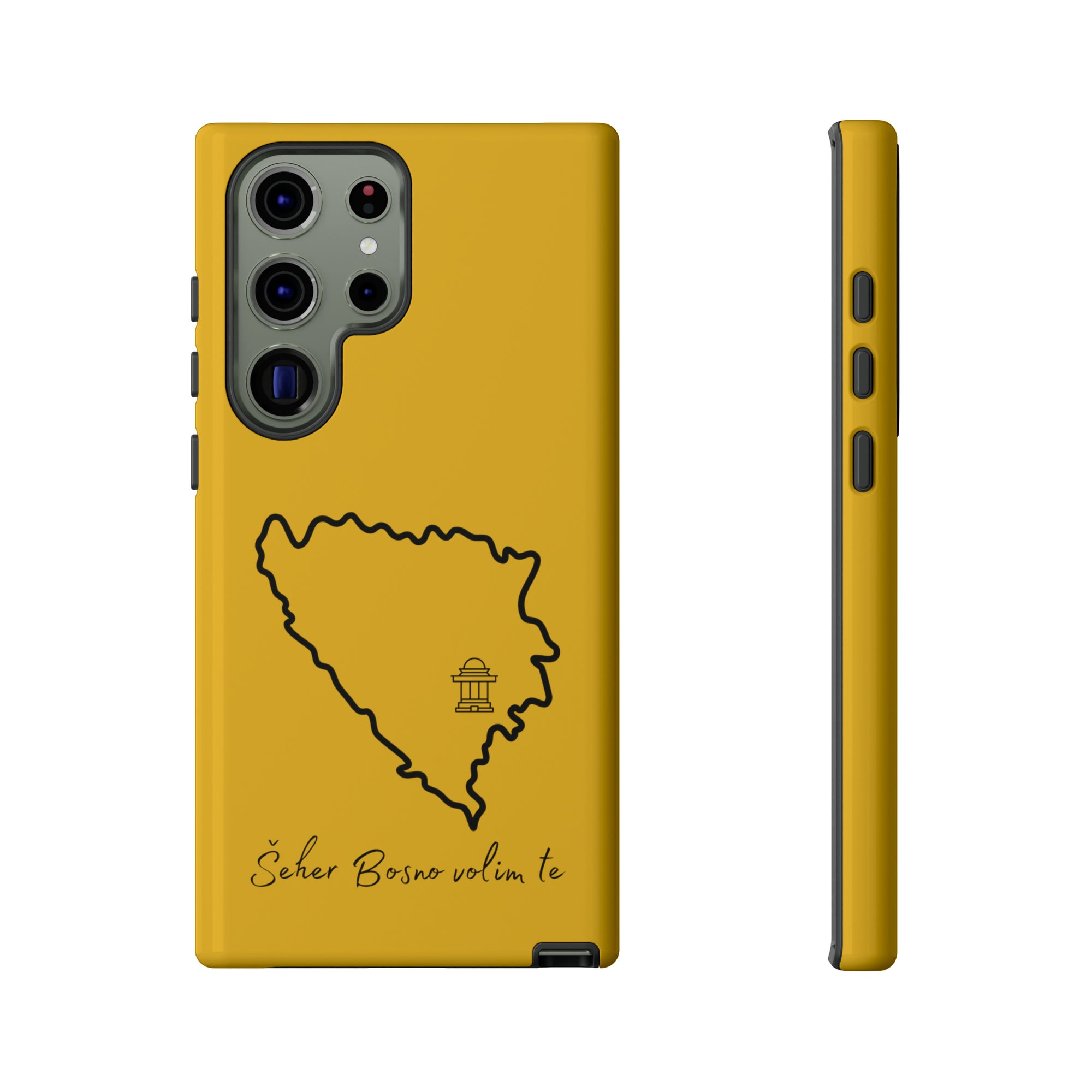 Šeher Bosno Volim Te Phone Case - Yellow