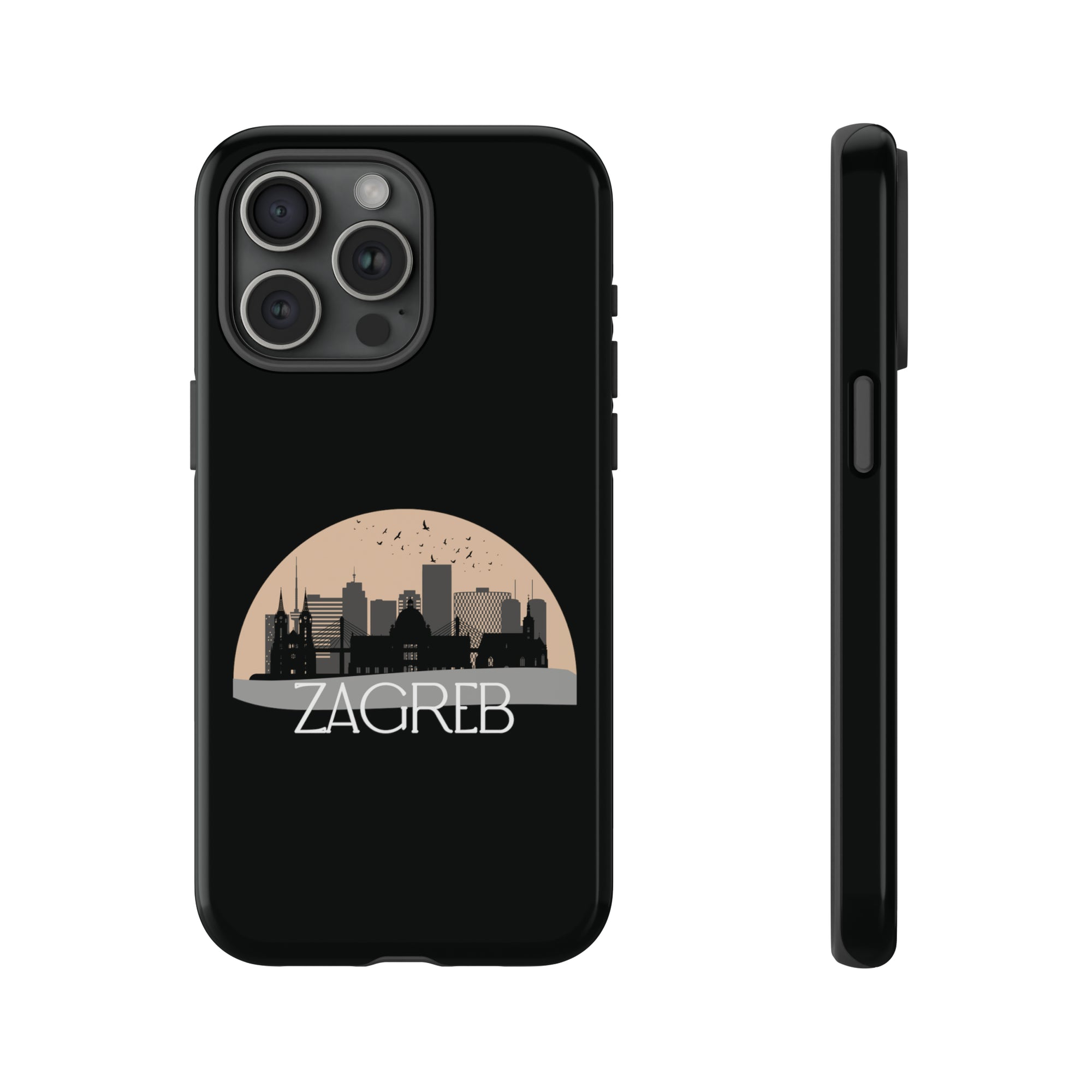 ZAGREB Phone Case - Black