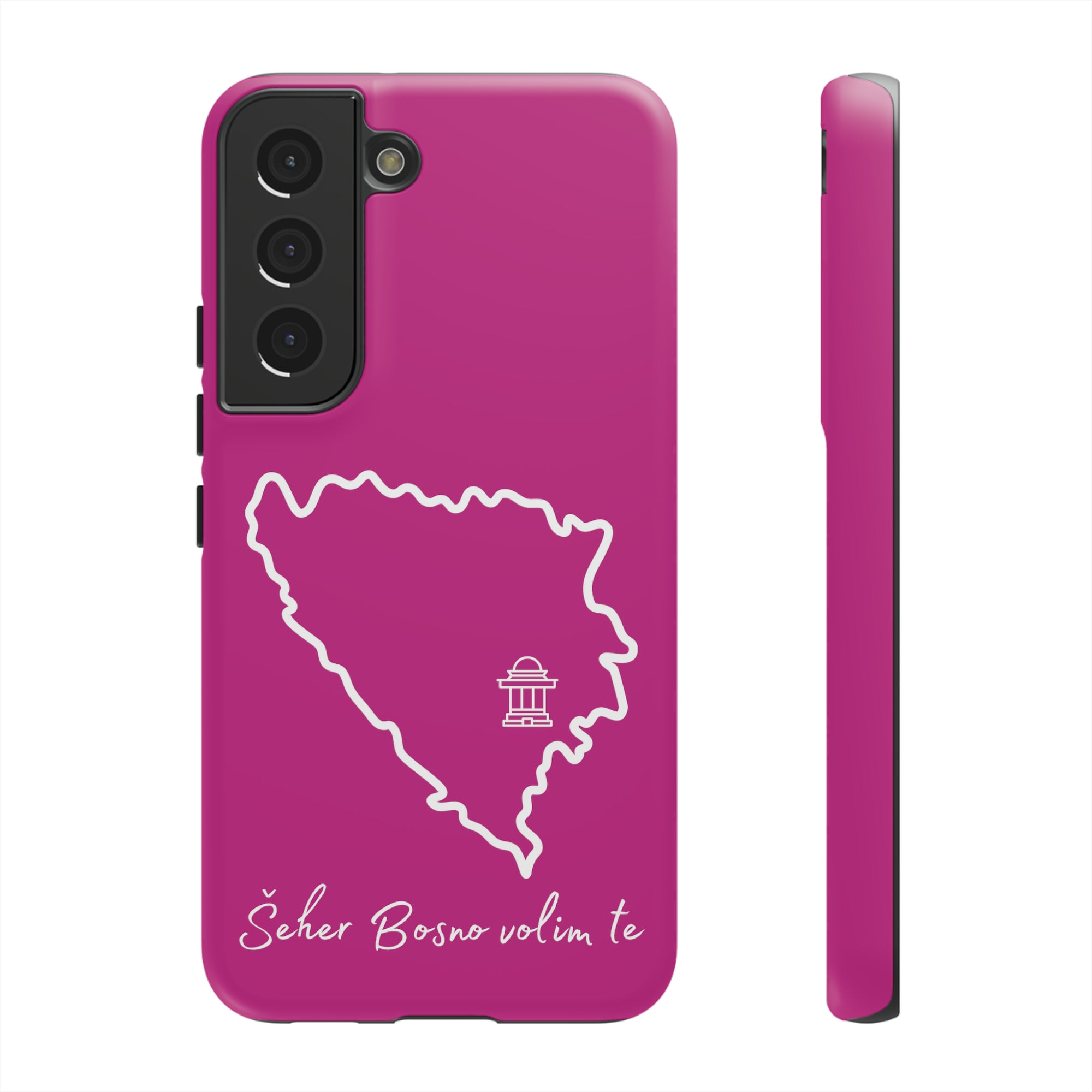 Šeher Bosno Volim Te Phone Case - Pink