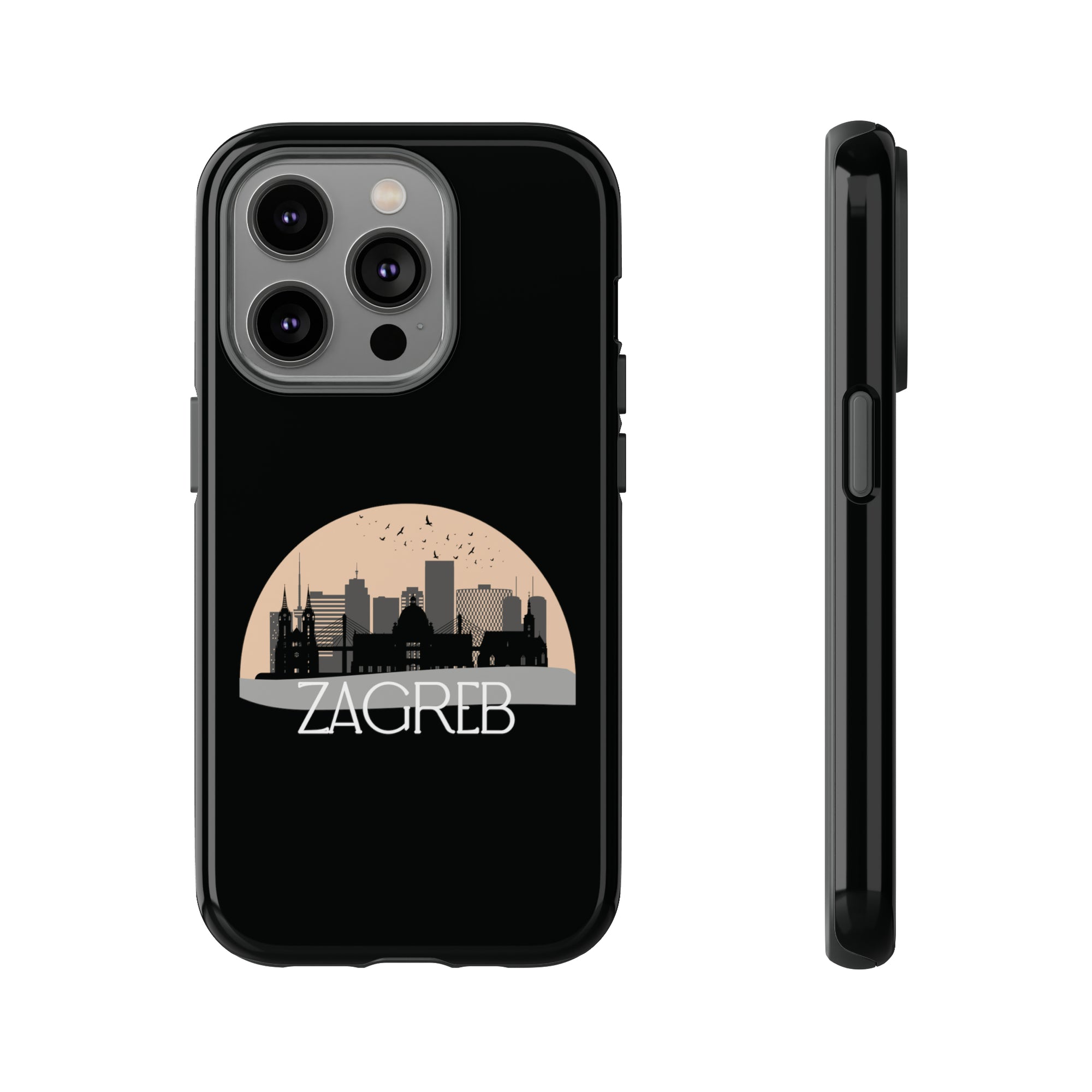 ZAGREB Phone Case - Black