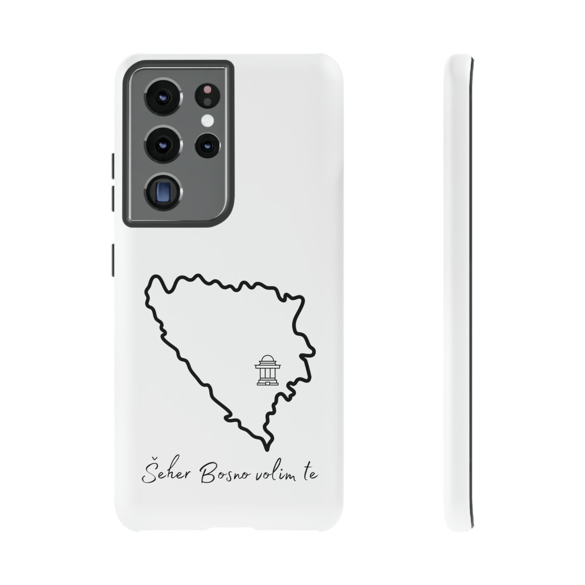 Šeher Bosno Volim Te Phone Case - White