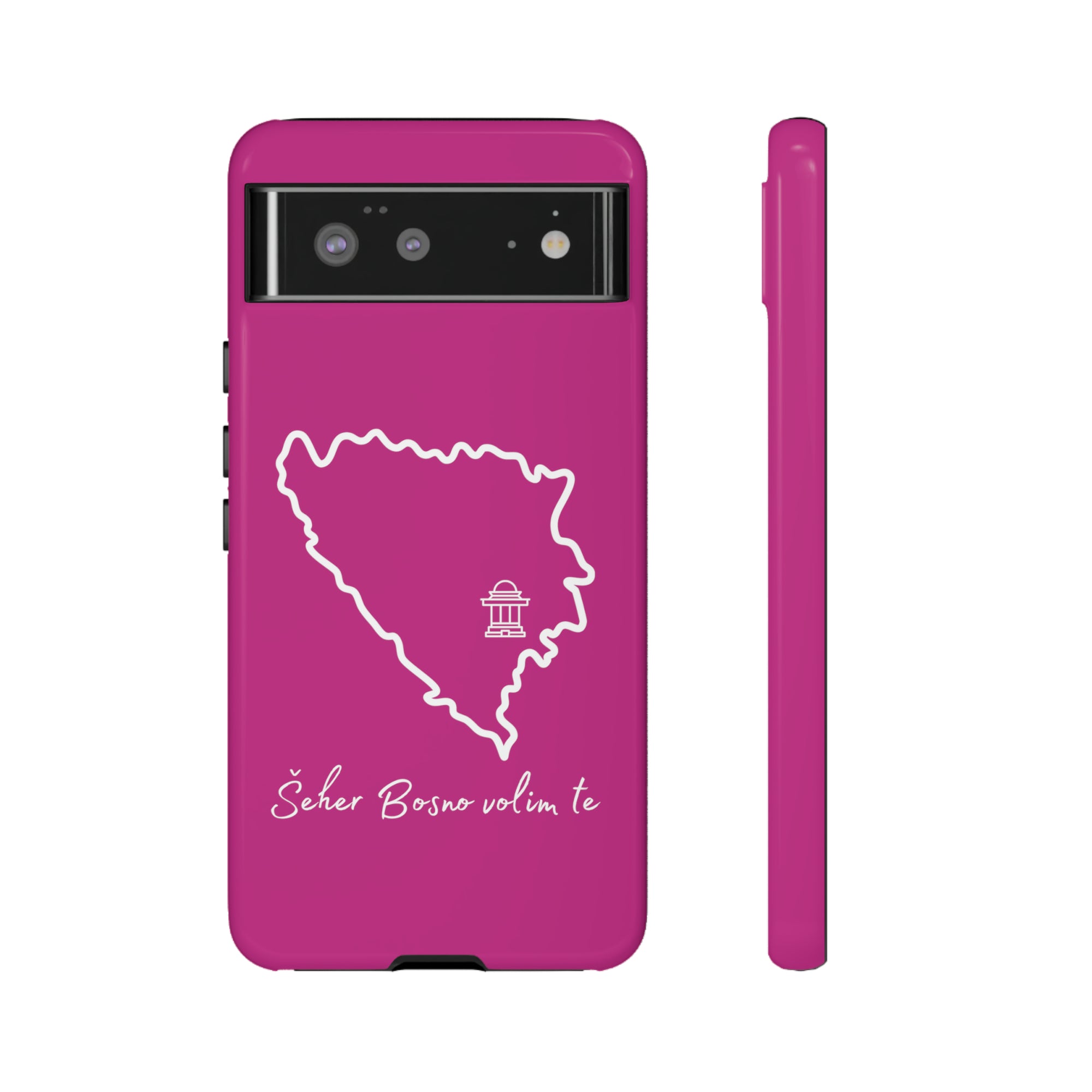 Šeher Bosno Volim Te Phone Case - Pink