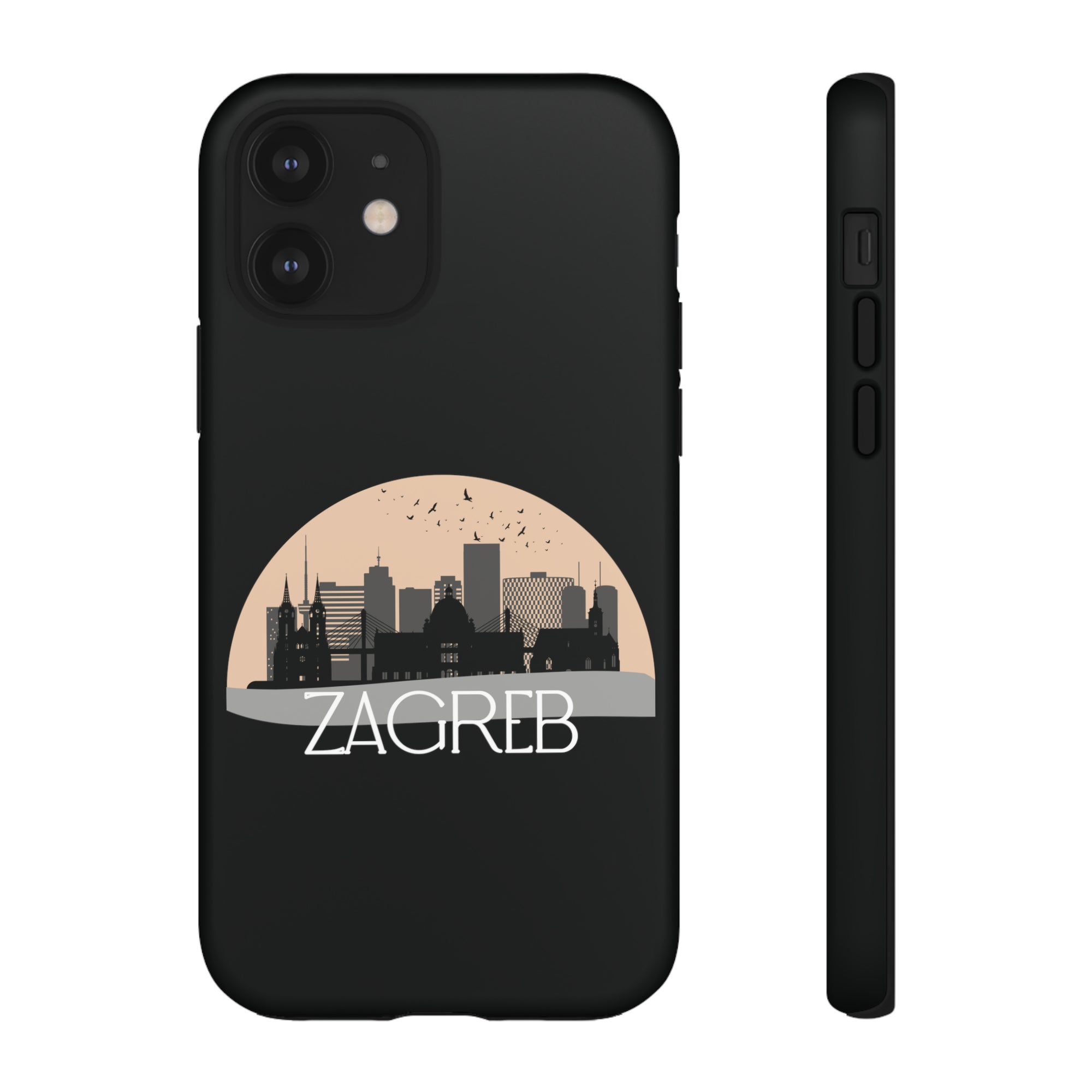 ZAGREB Phone Case - Black