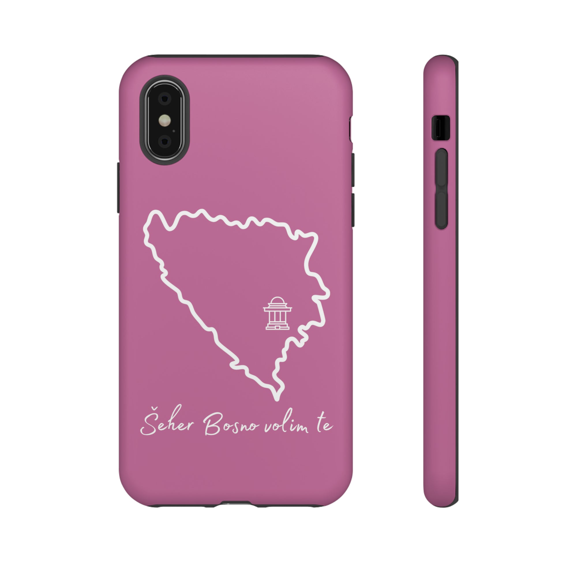 Šeher Bosno Volim Te Phone Case - Light Pink