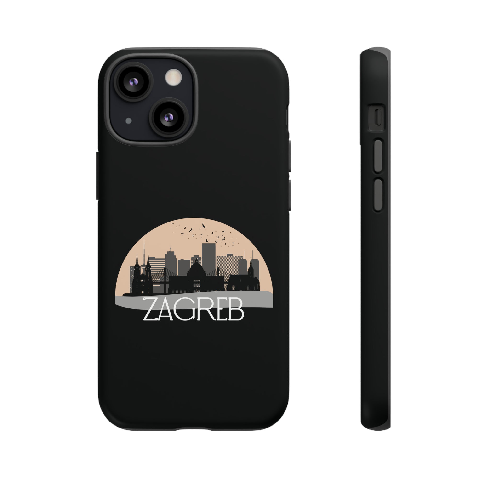 ZAGREB Phone Case - Black