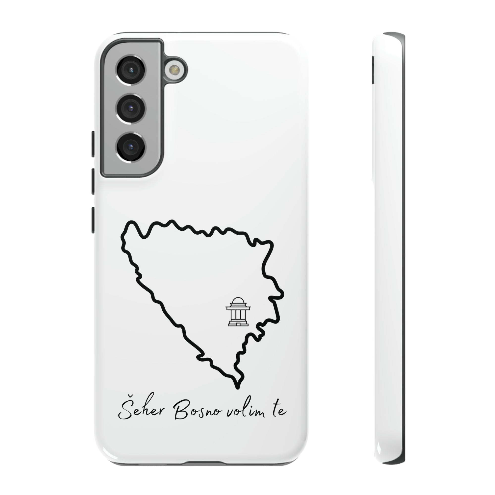 Šeher Bosno Volim Te Phone Case - White