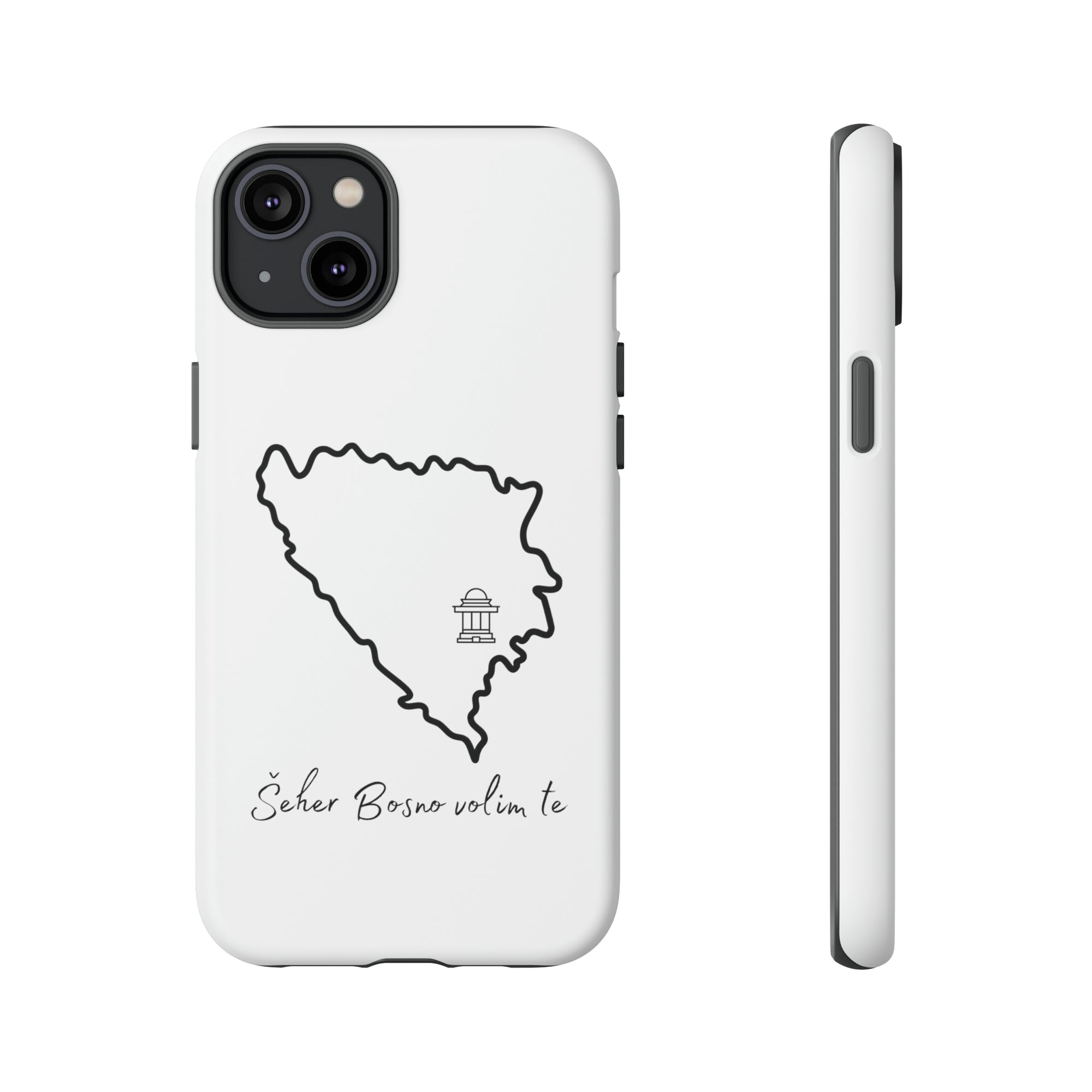 Šeher Bosno Volim Te Phone Case - White