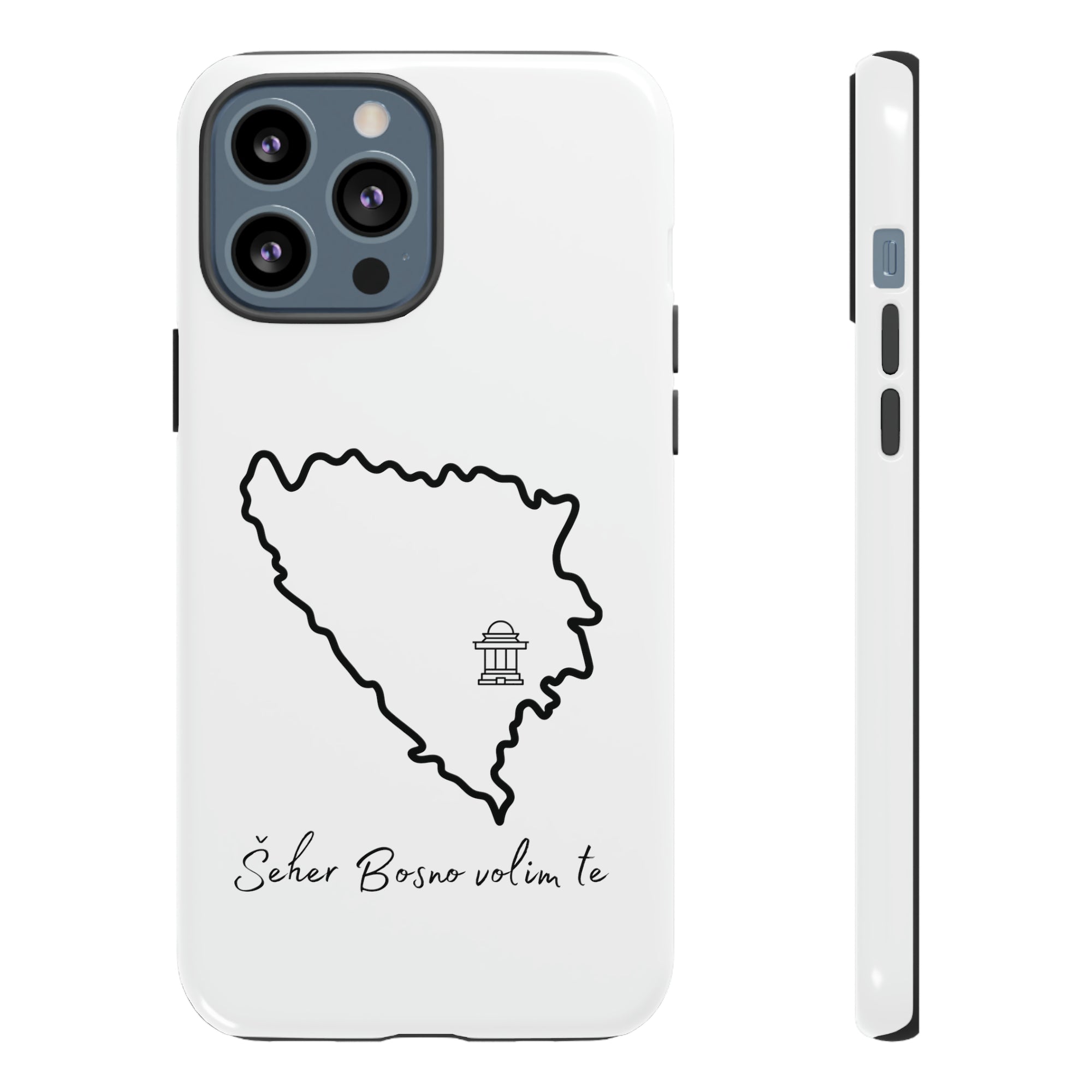 Šeher Bosno Volim Te Phone Case - White