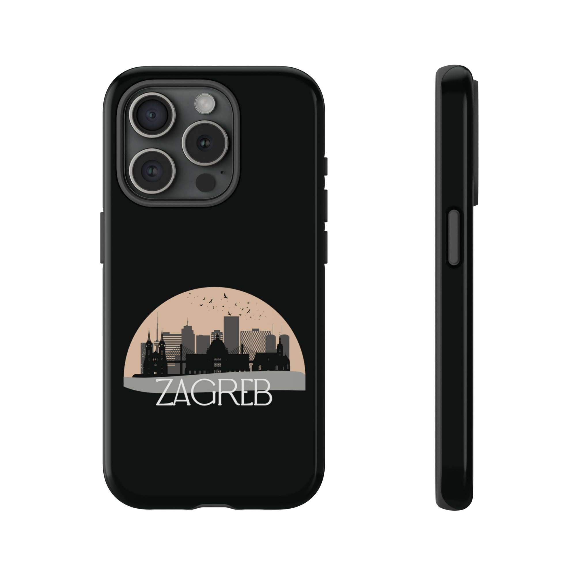 ZAGREB Phone Case - Black