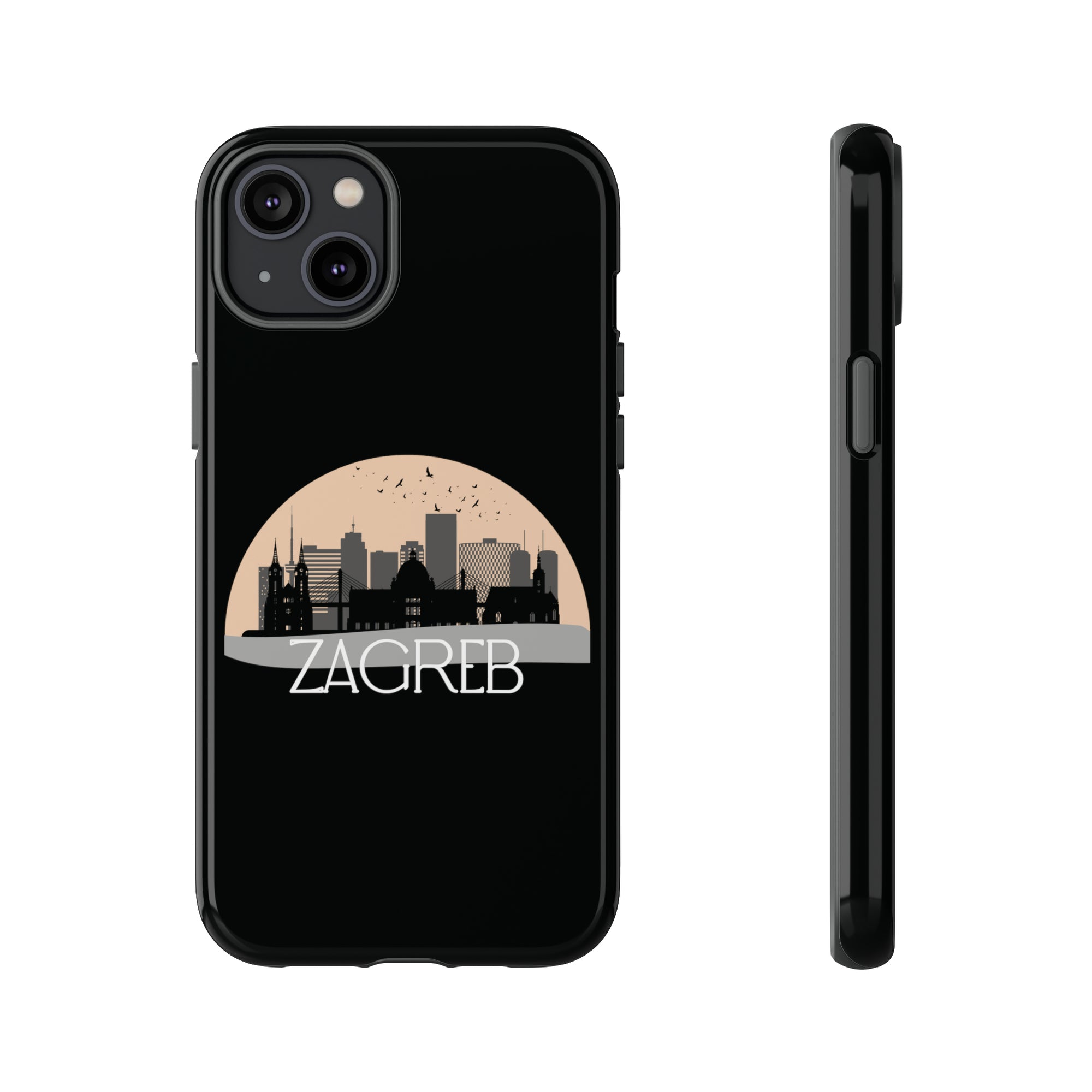 ZAGREB Phone Case - Black