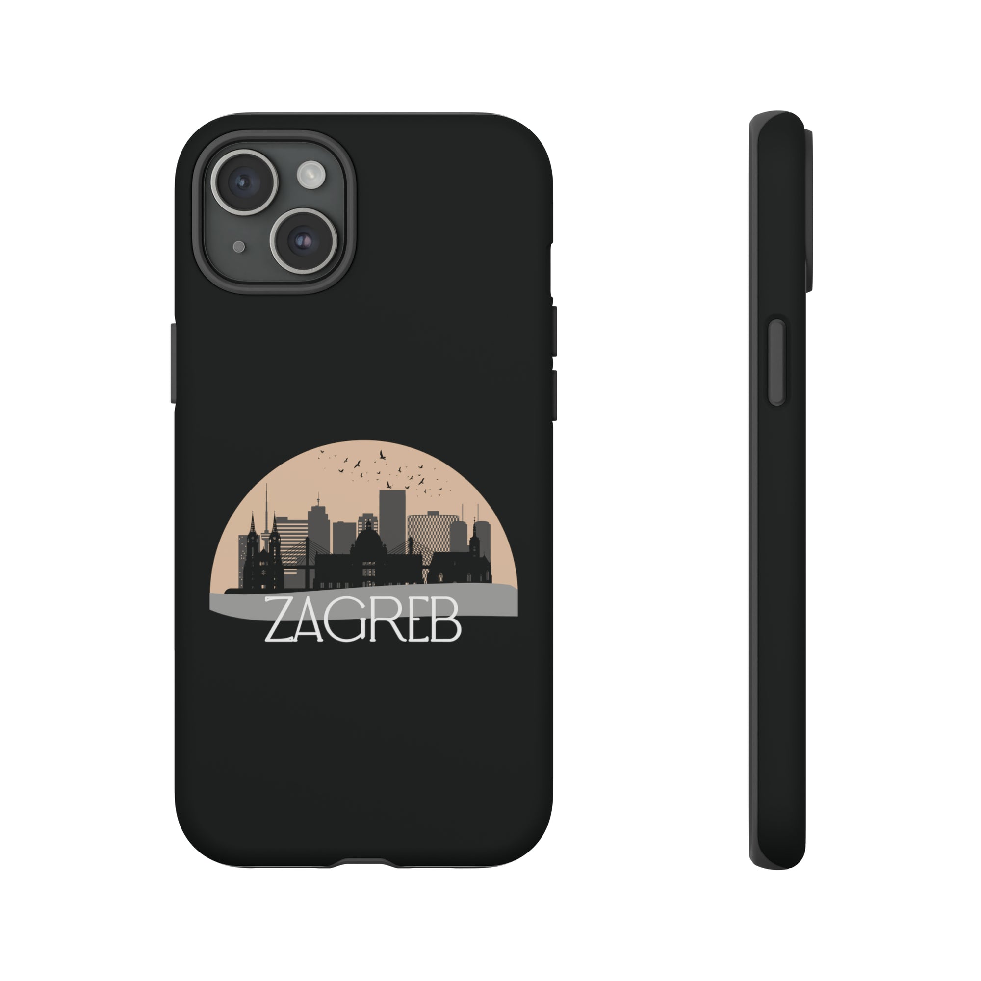 ZAGREB Phone Case - Black