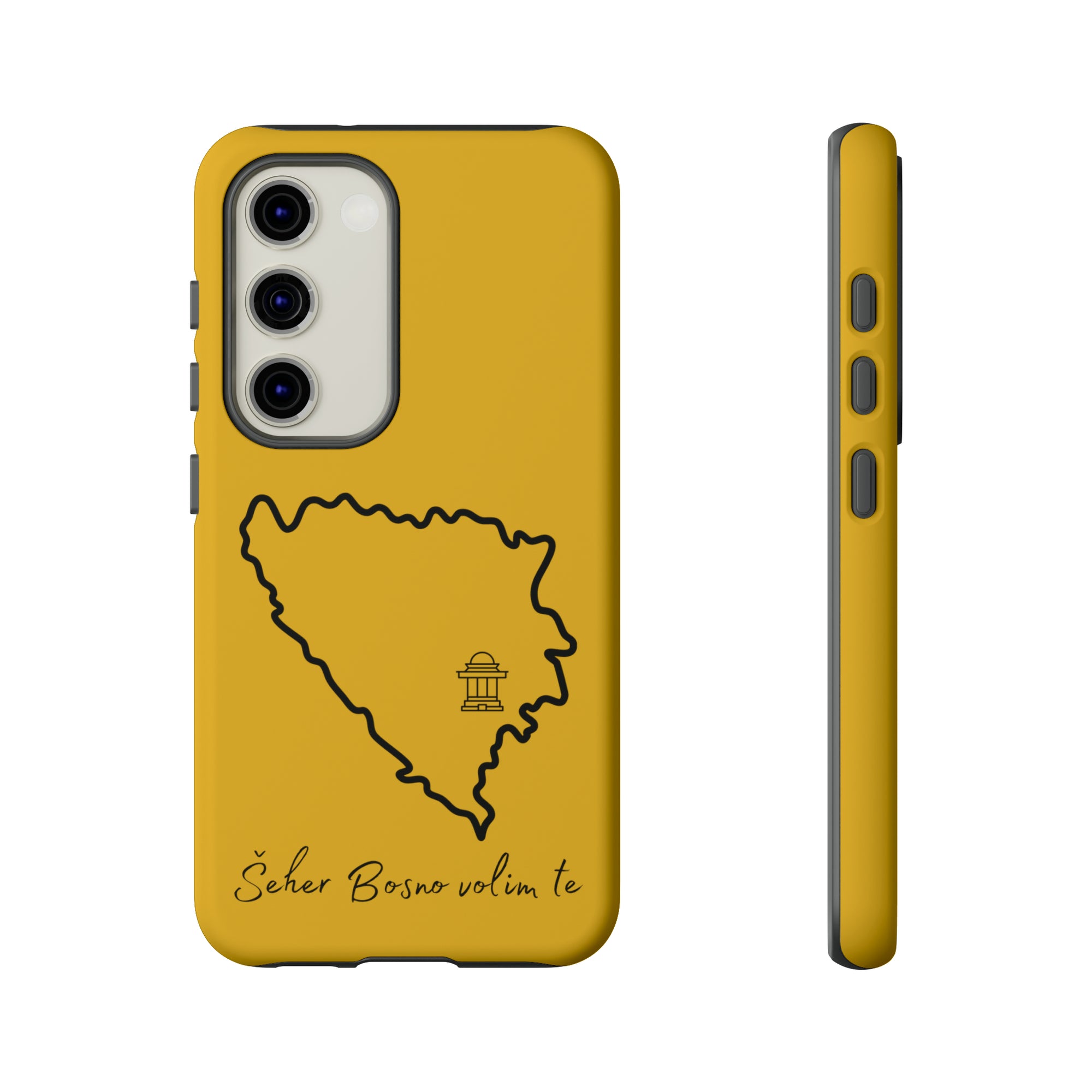 Šeher Bosno Volim Te Phone Case - Yellow