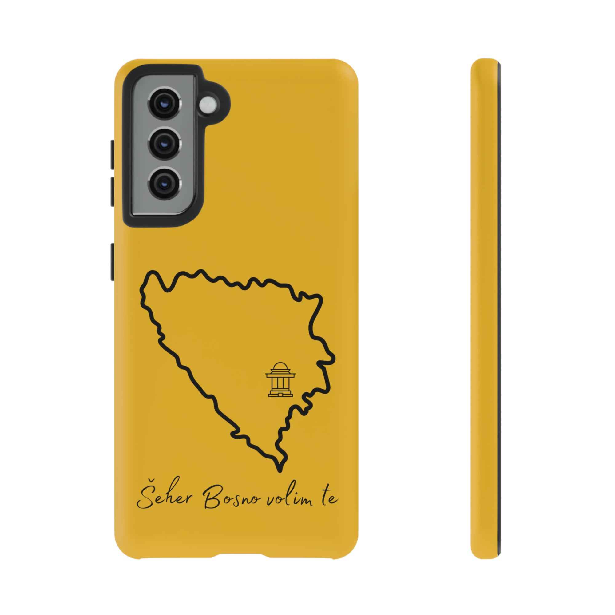 Šeher Bosno Volim Te Phone Case - Yellow