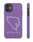 Šeher Bosno Volim Te Phone Case - Purple