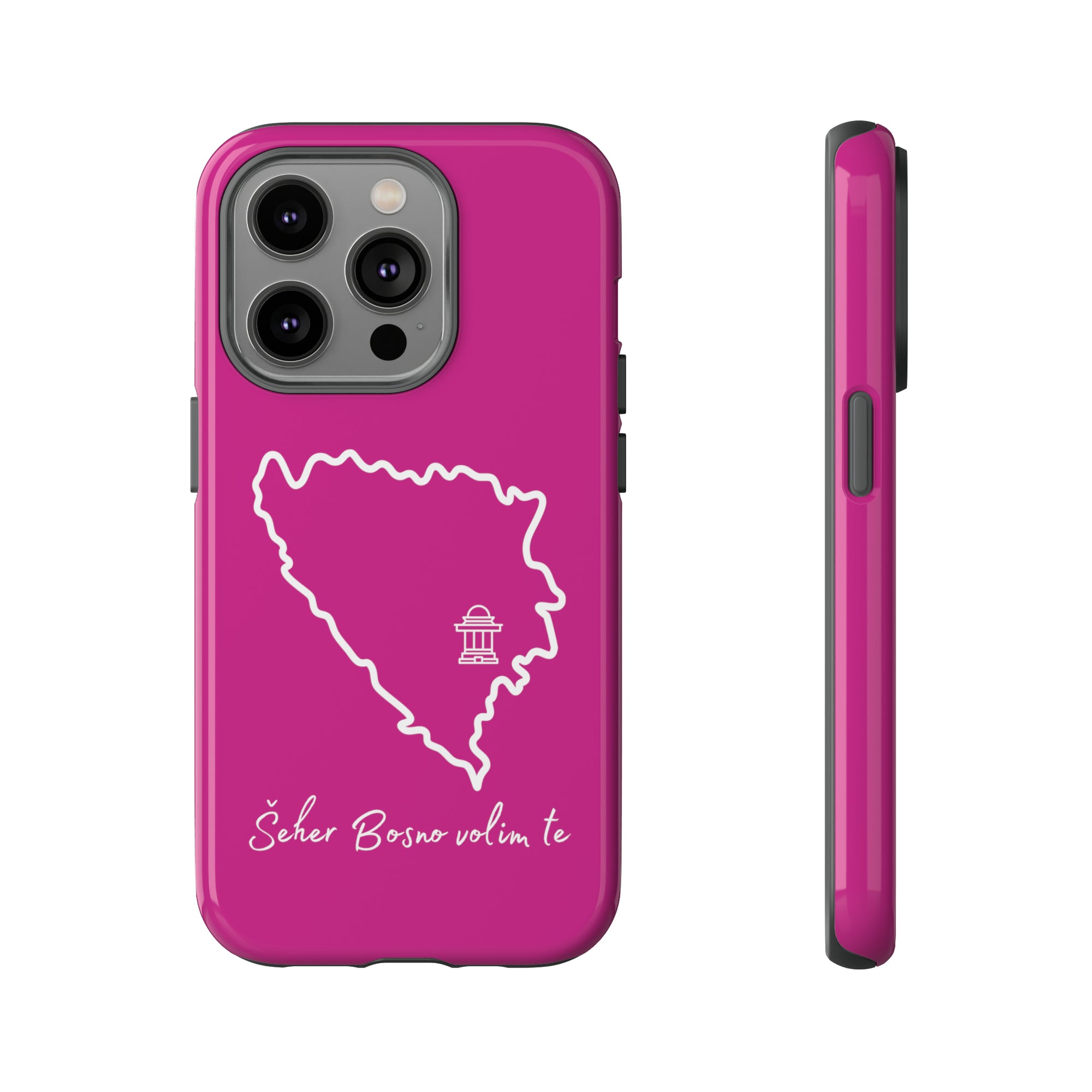 Šeher Bosno Volim Te Phone Case - Pink