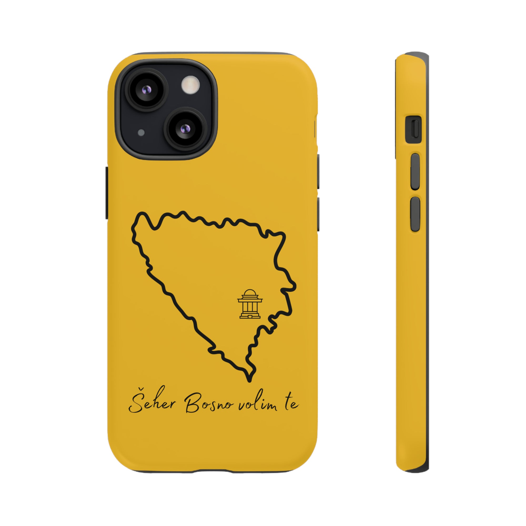 Šeher Bosno Volim Te Phone Case - Yellow