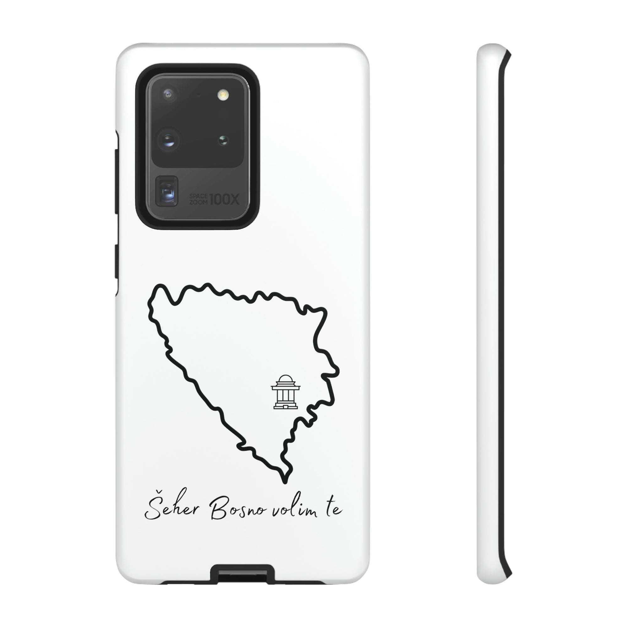 Šeher Bosno Volim Te Phone Case - White