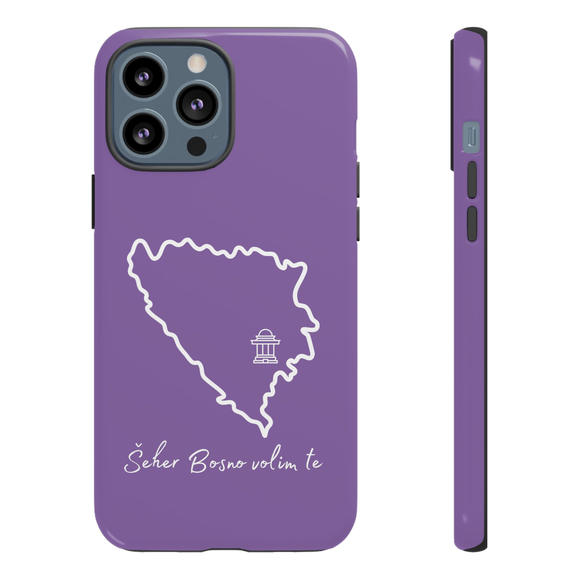 Šeher Bosno Volim Te Phone Case - Purple