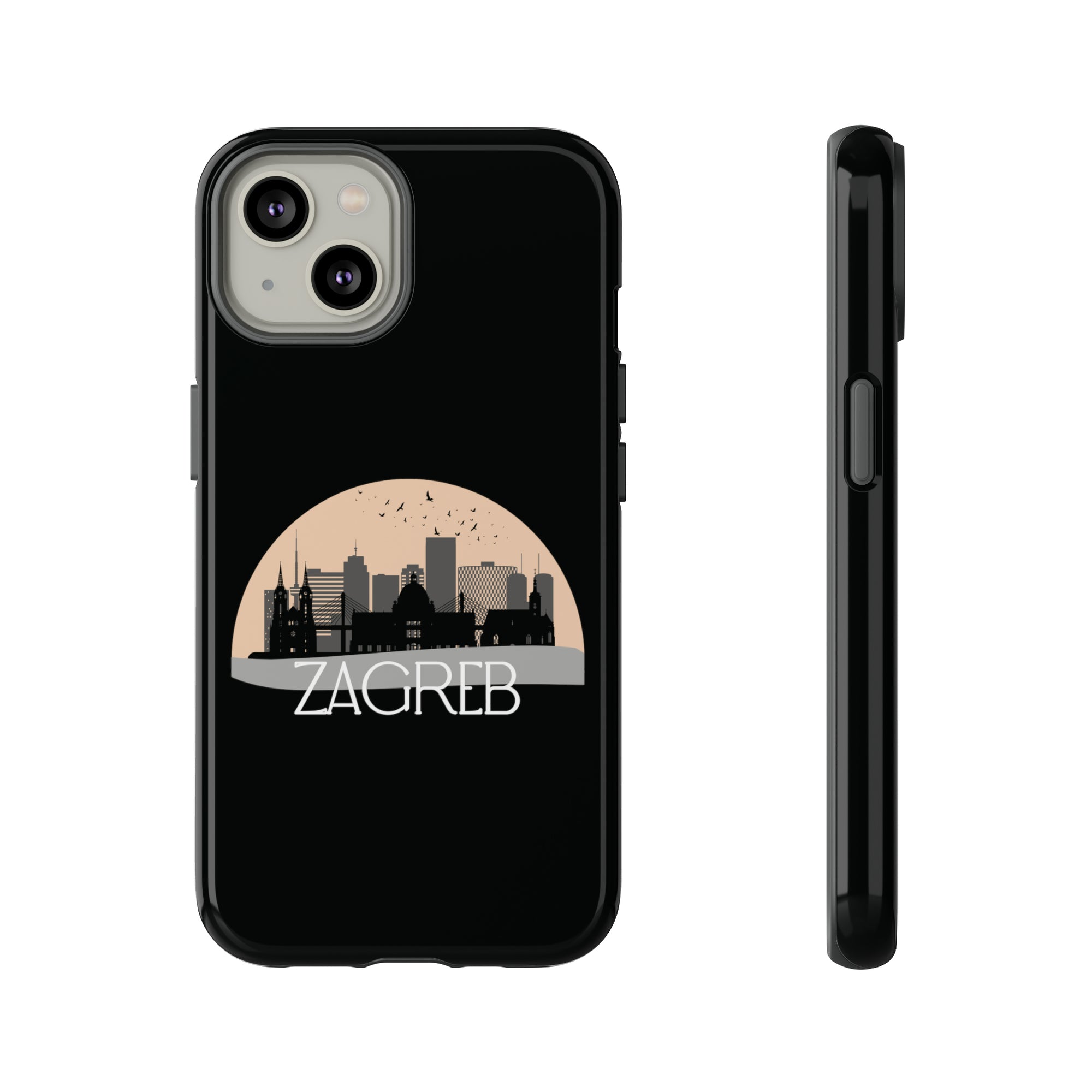 ZAGREB Phone Case - Black