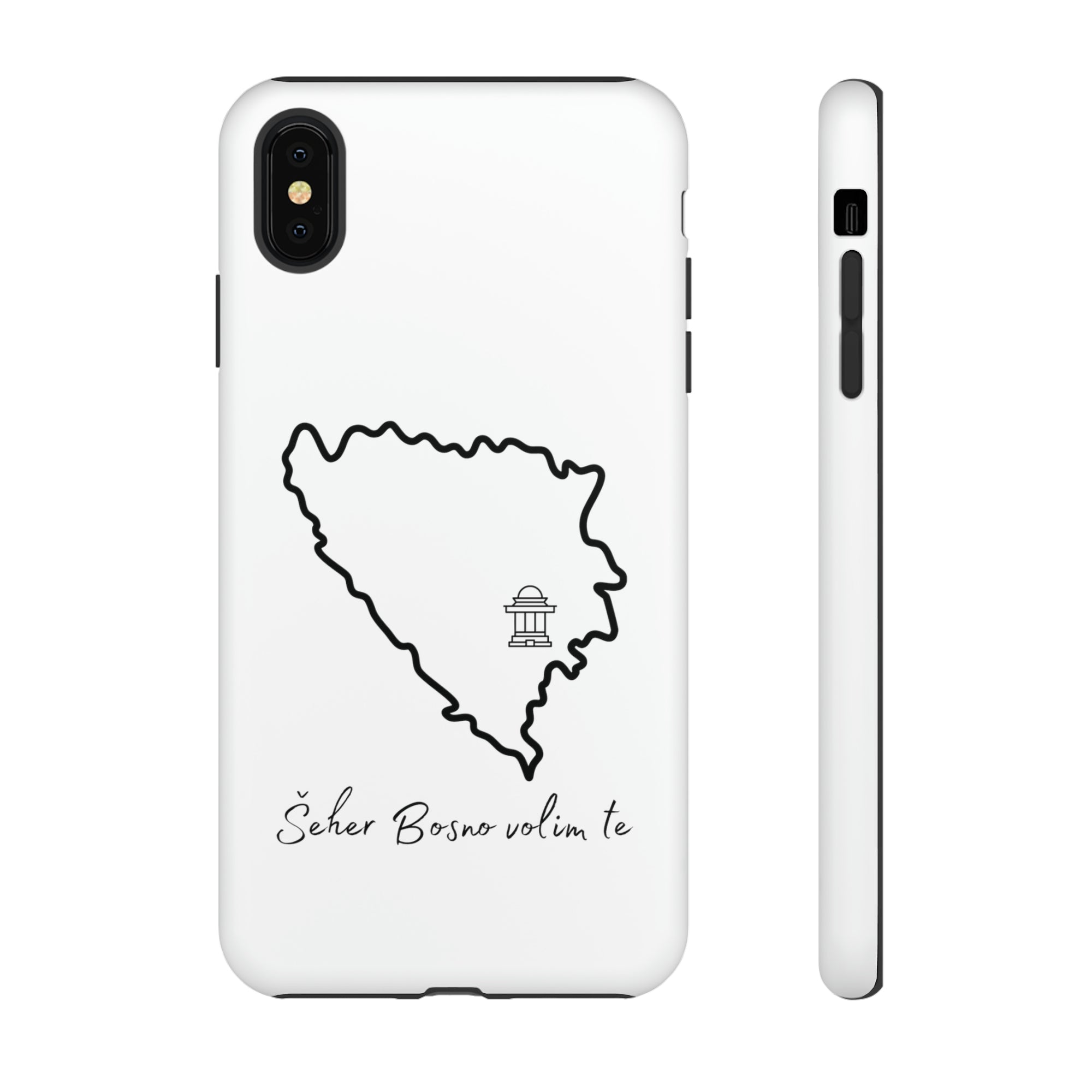 Šeher Bosno Volim Te Phone Case - White